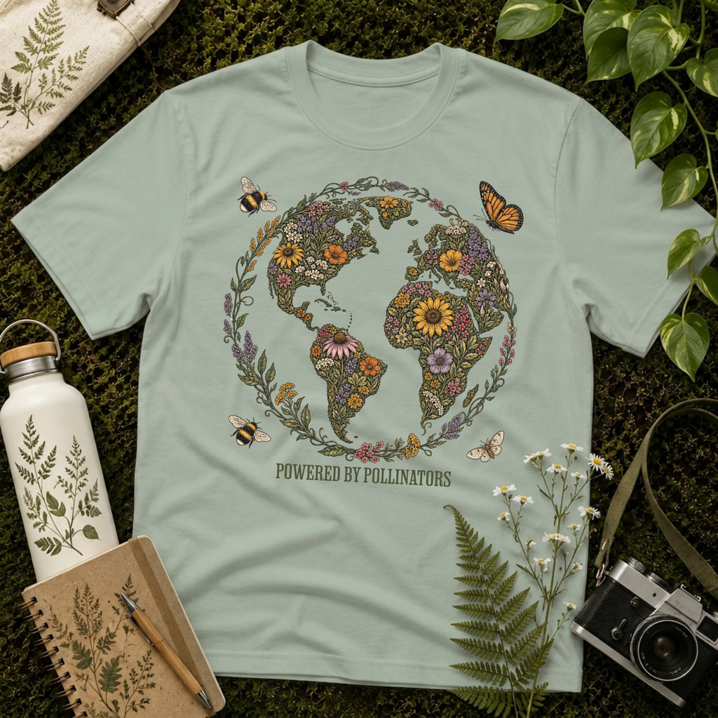 Powered By Pollinators 2 Tee