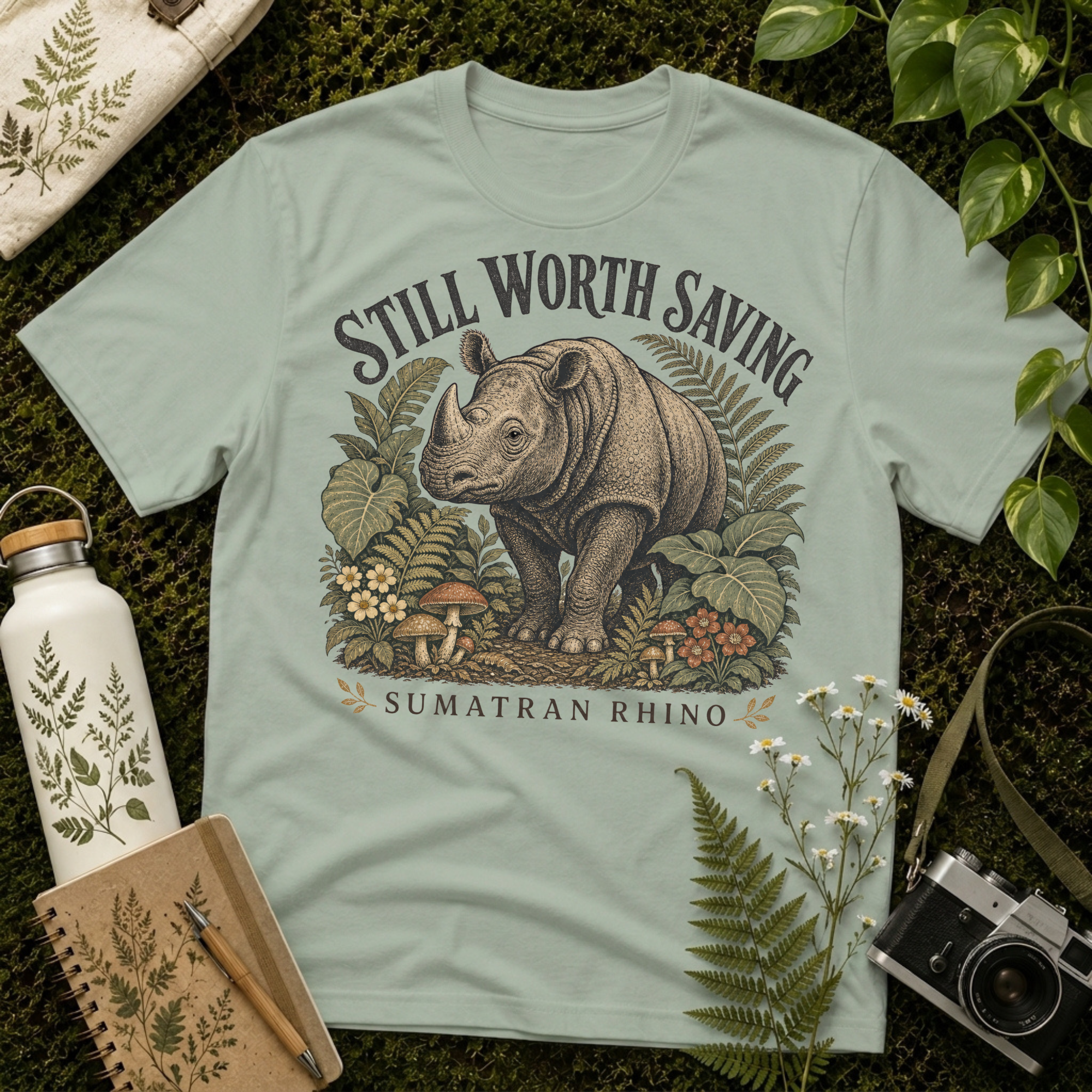 Sumatran Rhino Worth Tee