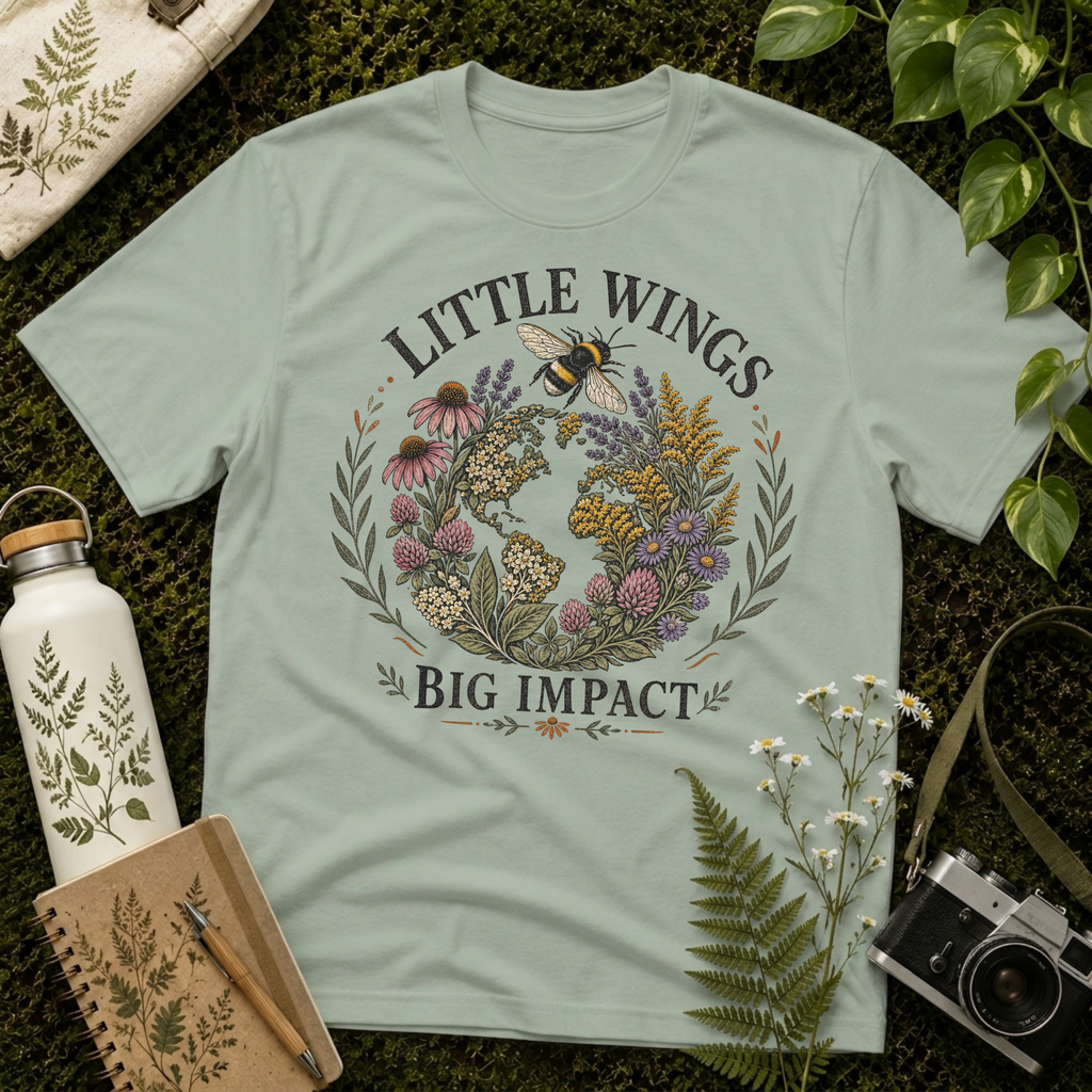 Little Wings Big Impact Earthy Tee