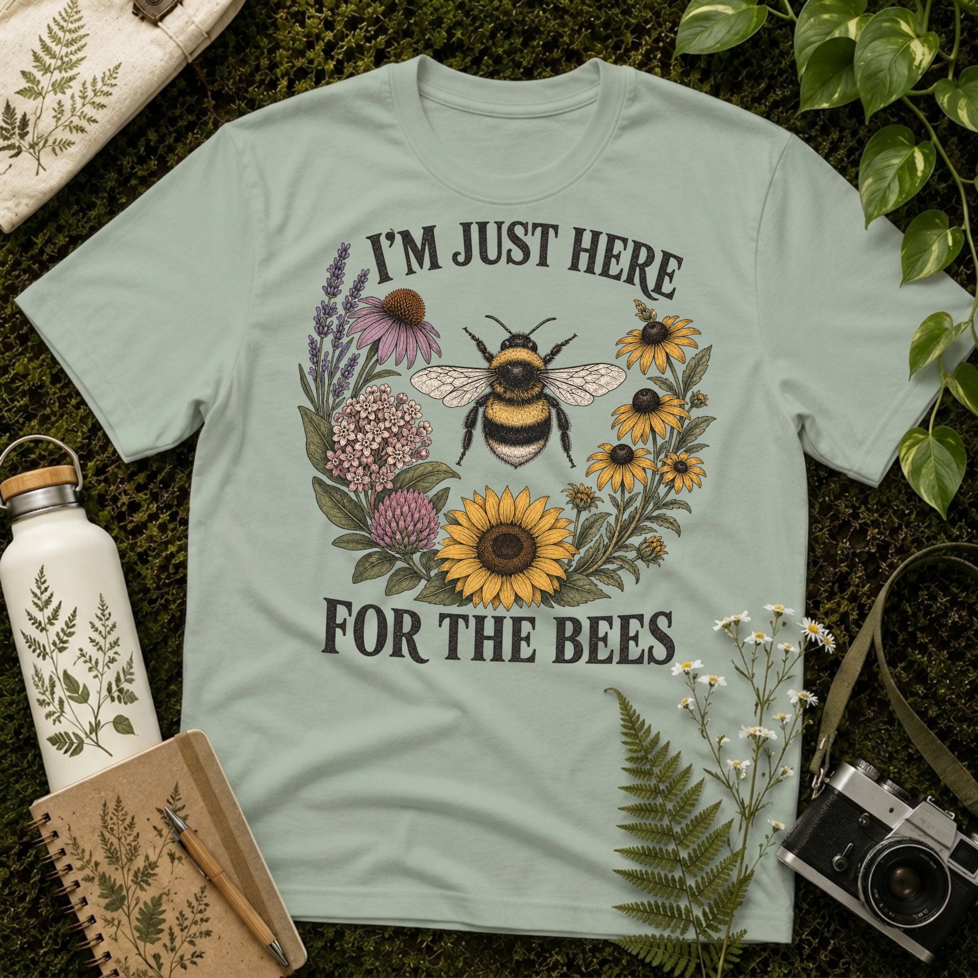 I'm Just Here For The Bees Tee