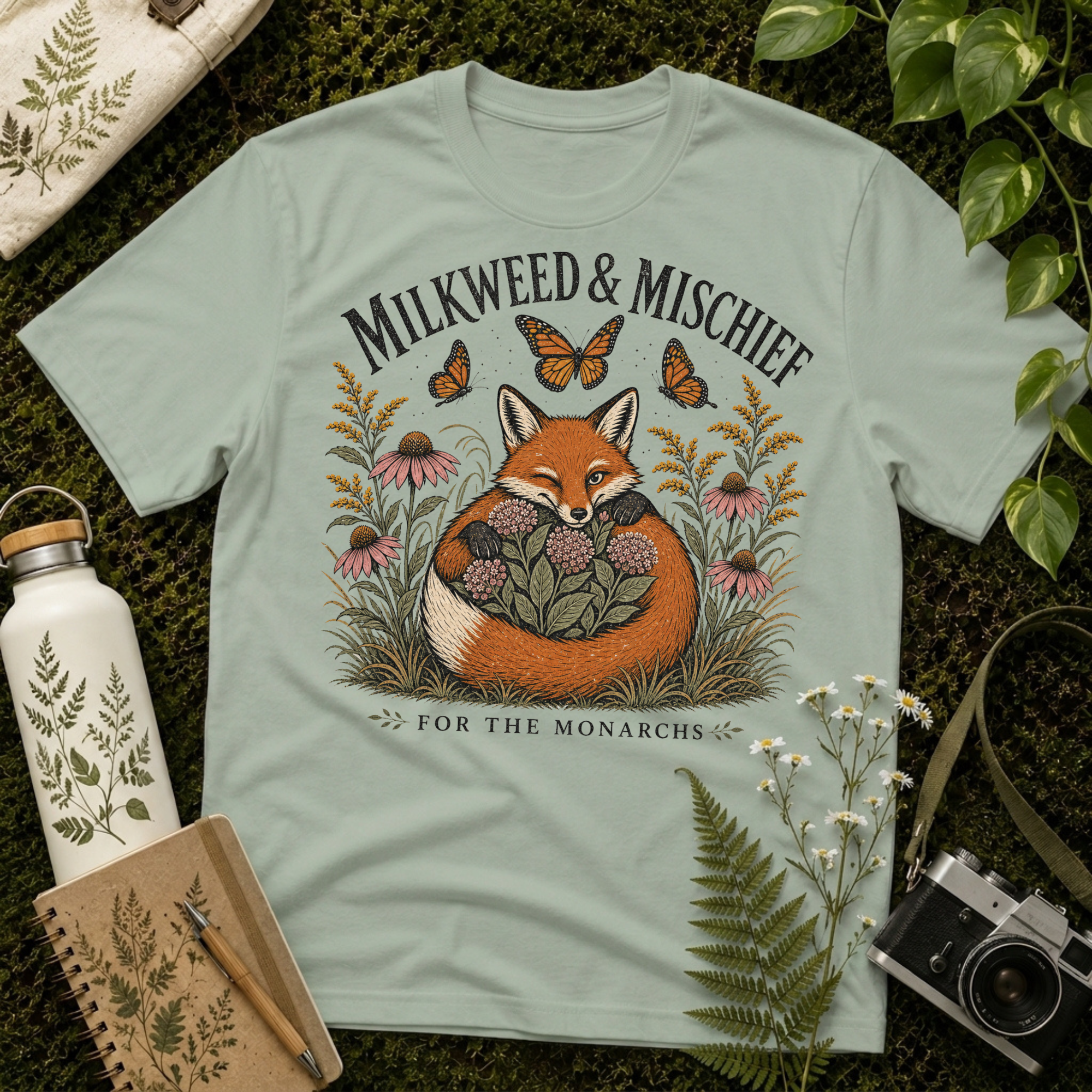 Milkweed and Mischief Tee