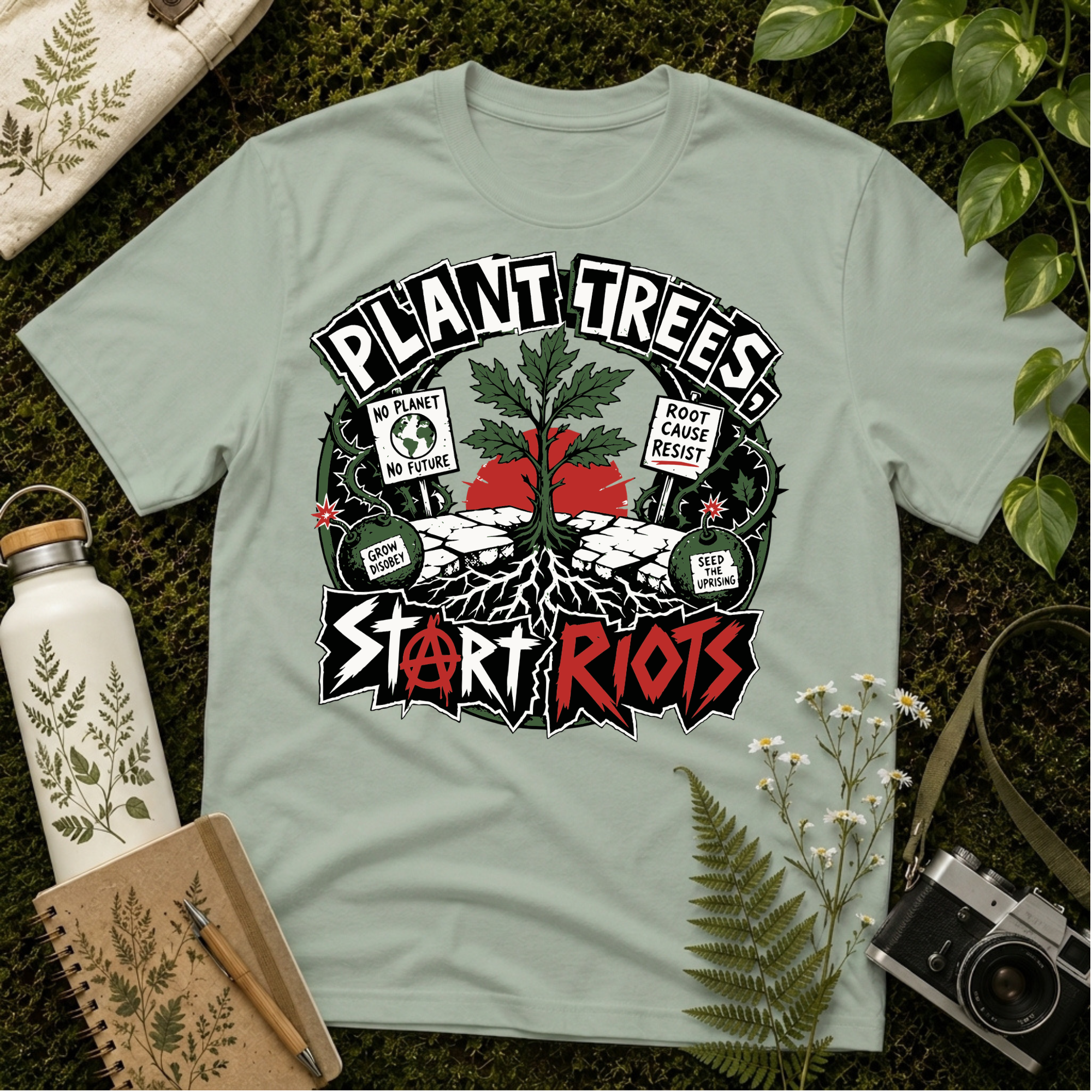 Plant Trees Start Riots Ransom Tee