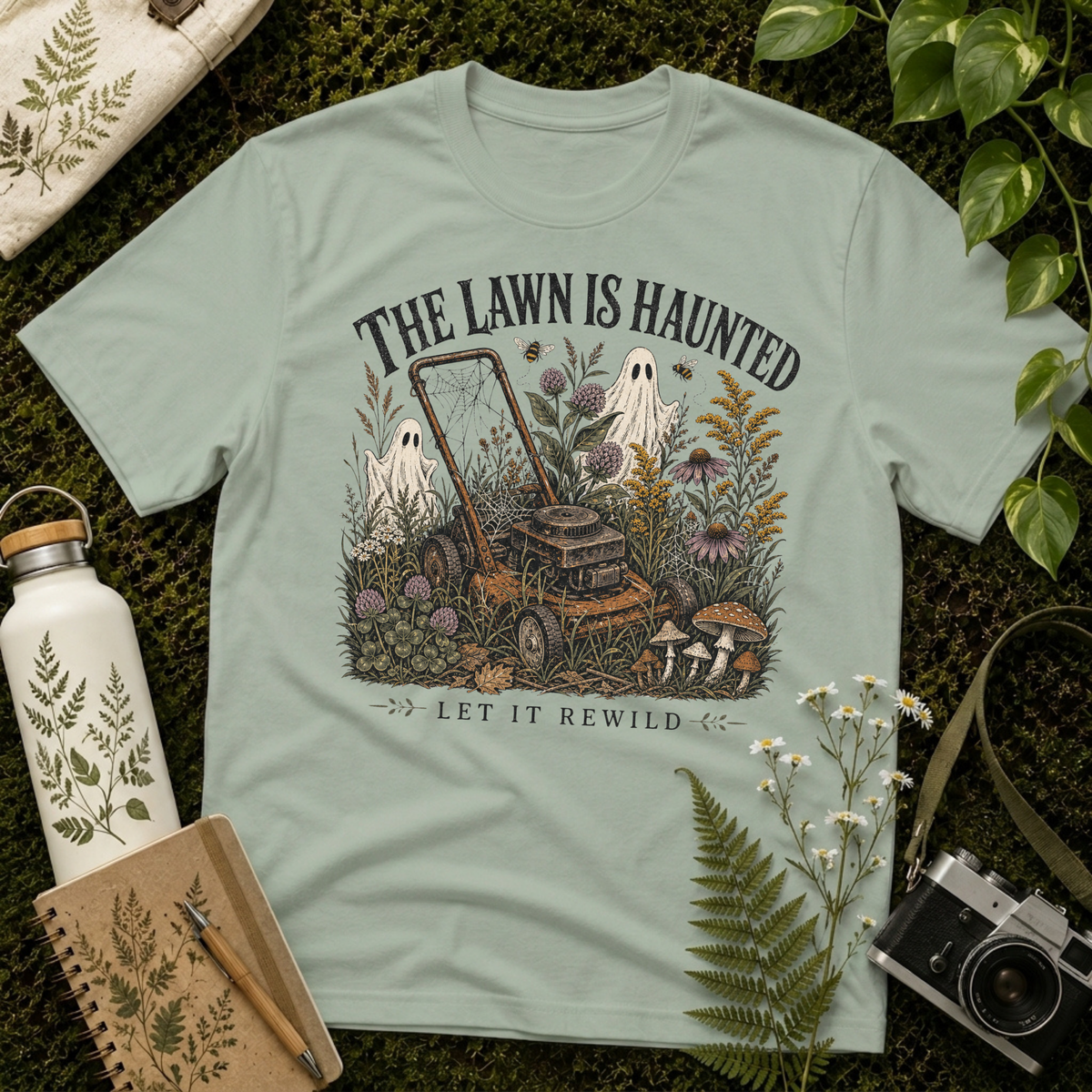 The Lawn Is Haunted Tee