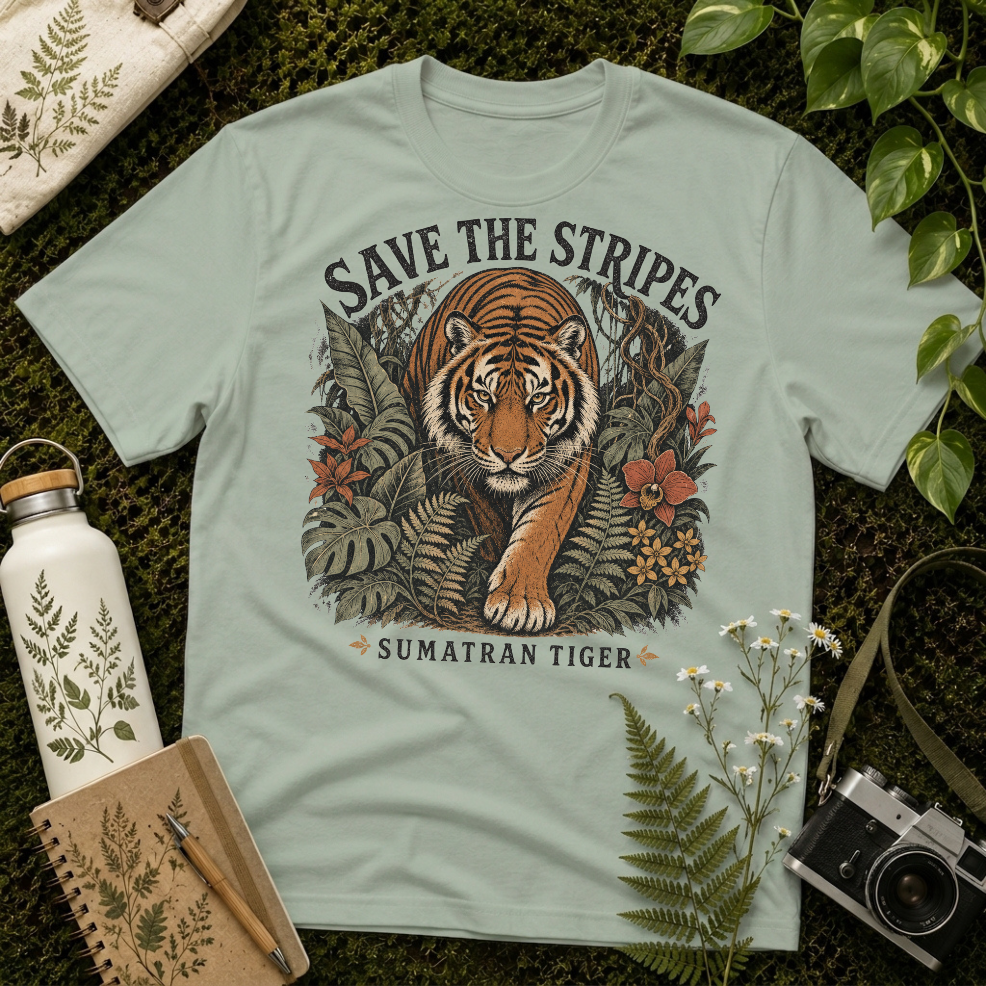 Sumatran Tiger Save The Stripes Tee