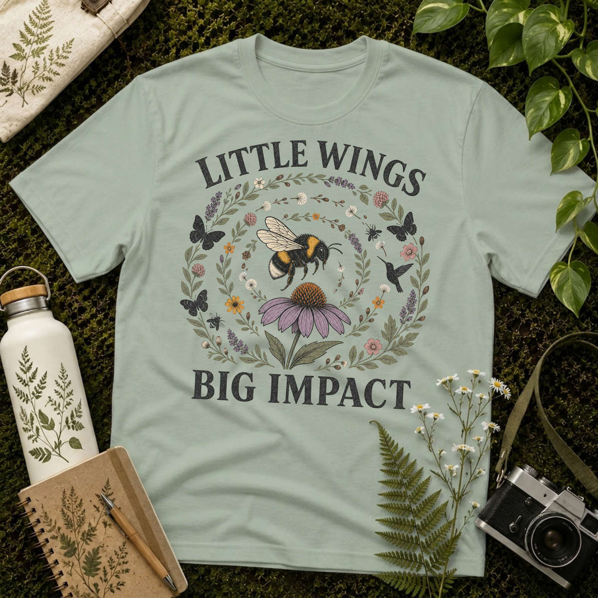 Little Wings Big Impact Spiral Tee