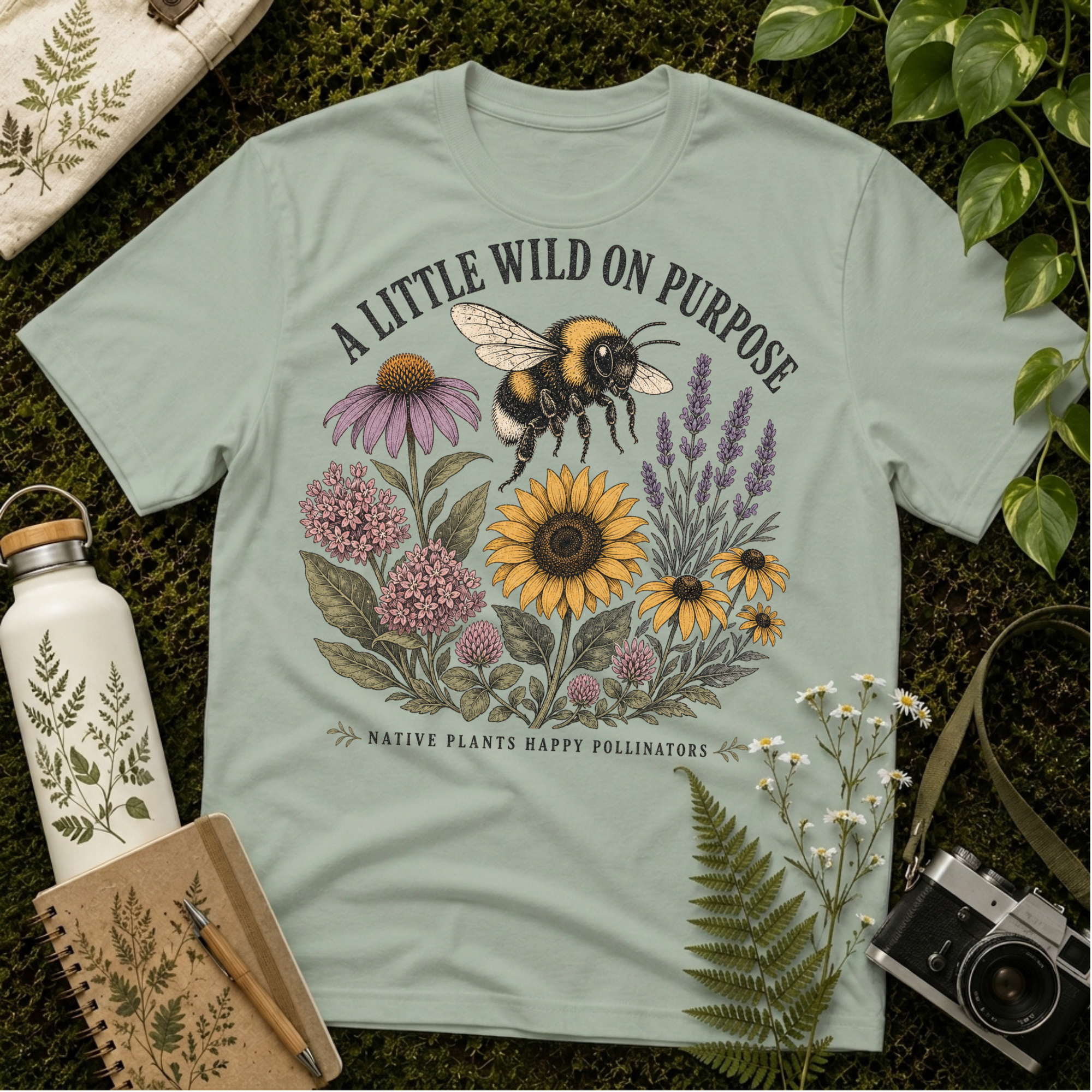A Little Wild Big Bee Tee