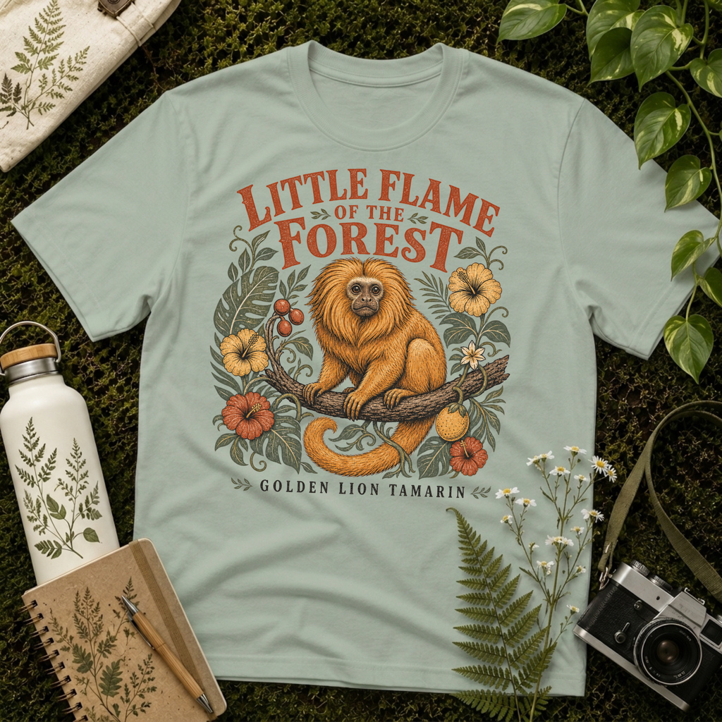 Golden Lion Tamarin Little Flame Tee