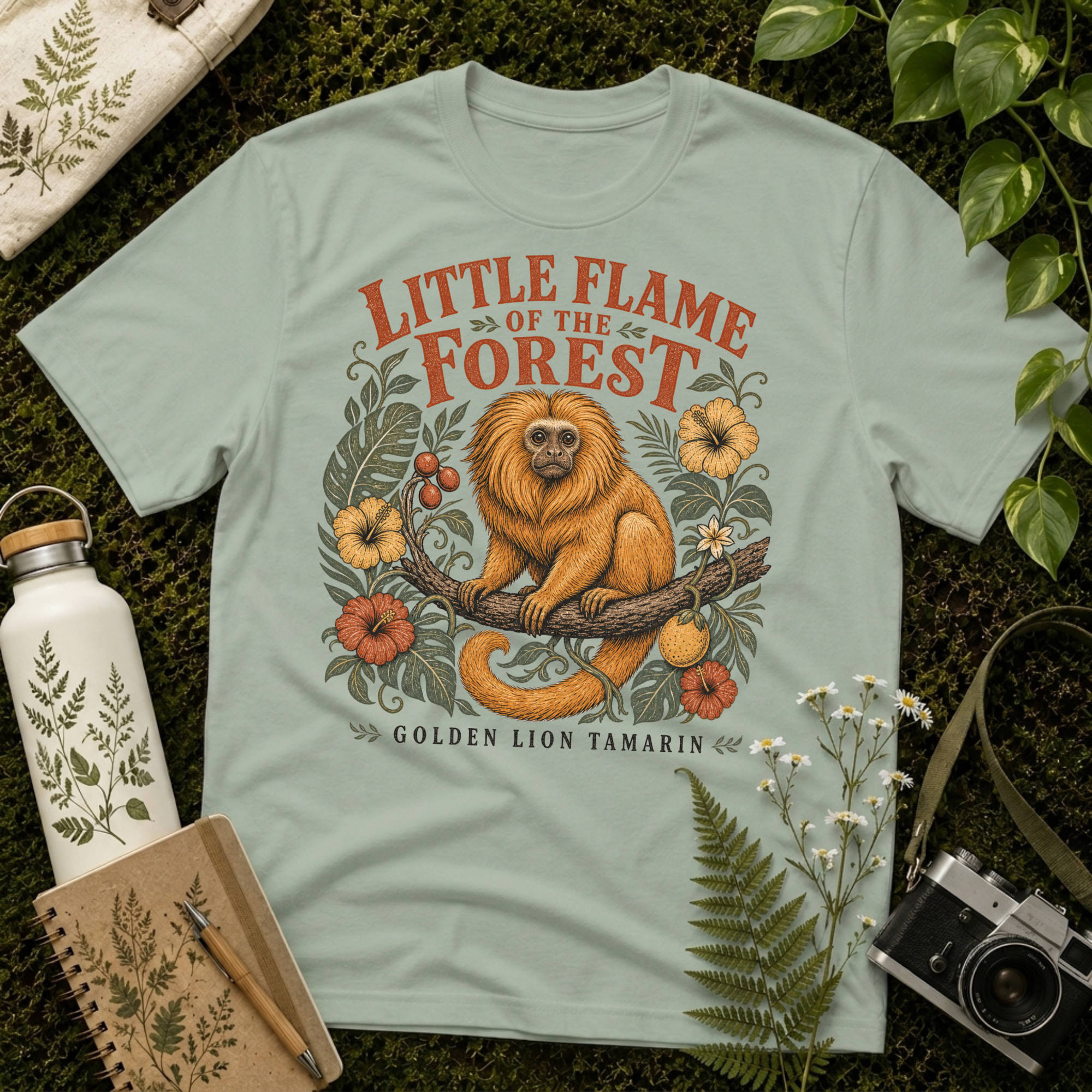 Golden Lion Tamarin Little Flame Tee