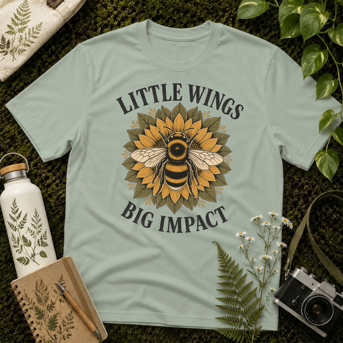 Little Wings Big Impact Sunflower Tee