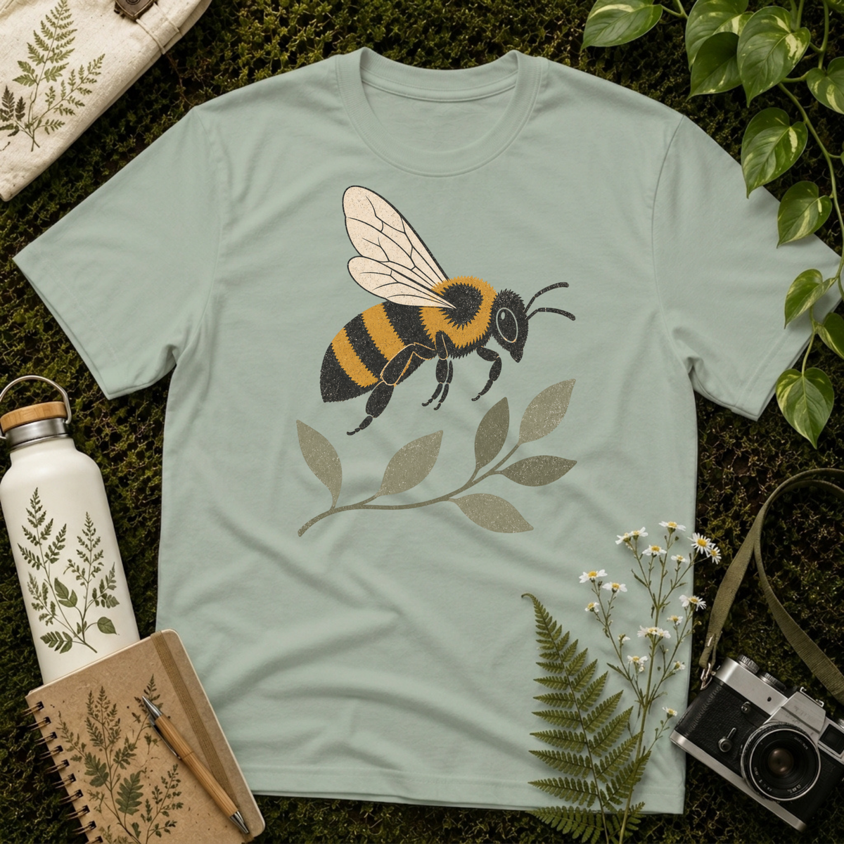 Bee and Leaves Tee