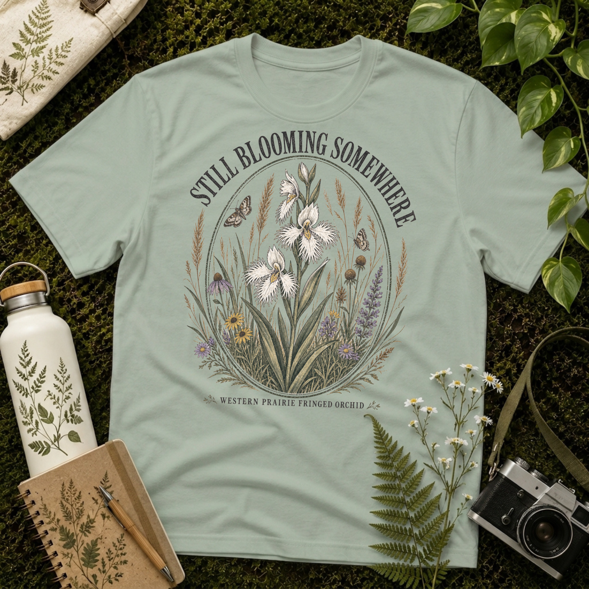 Western Prairie Fringed Orchid Tee