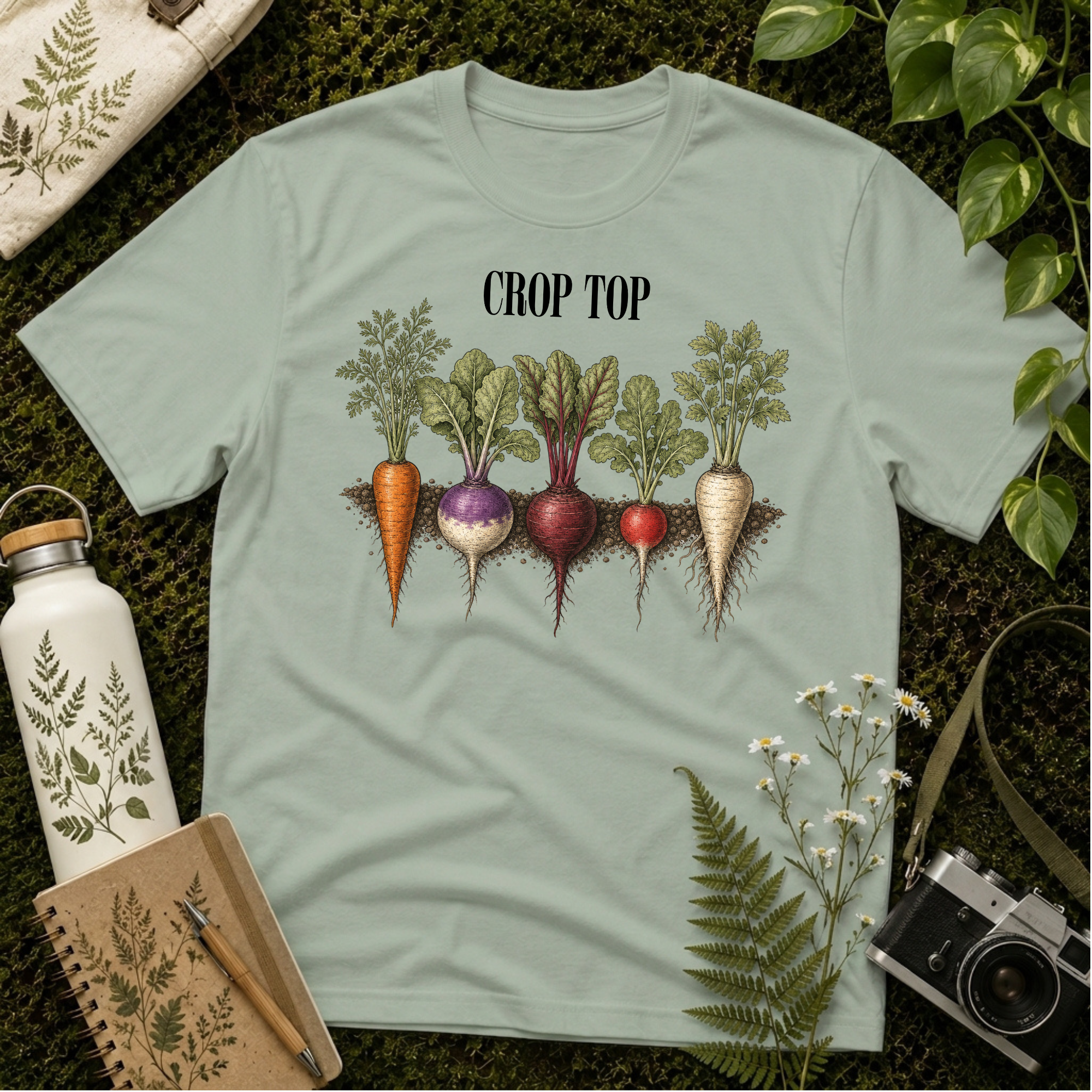 'Crop Top' Vegetable Tee