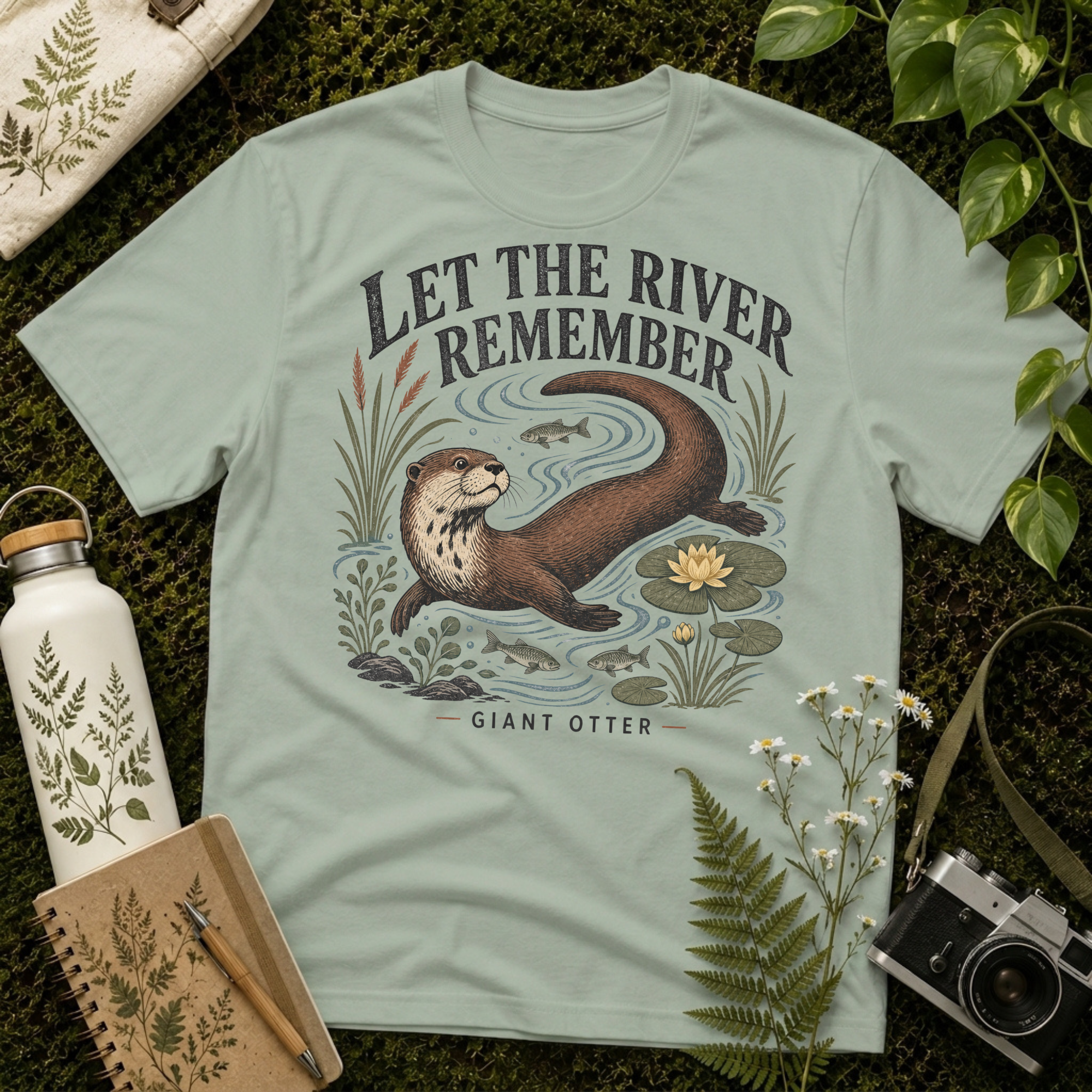 Giant Otter Let The River Tee