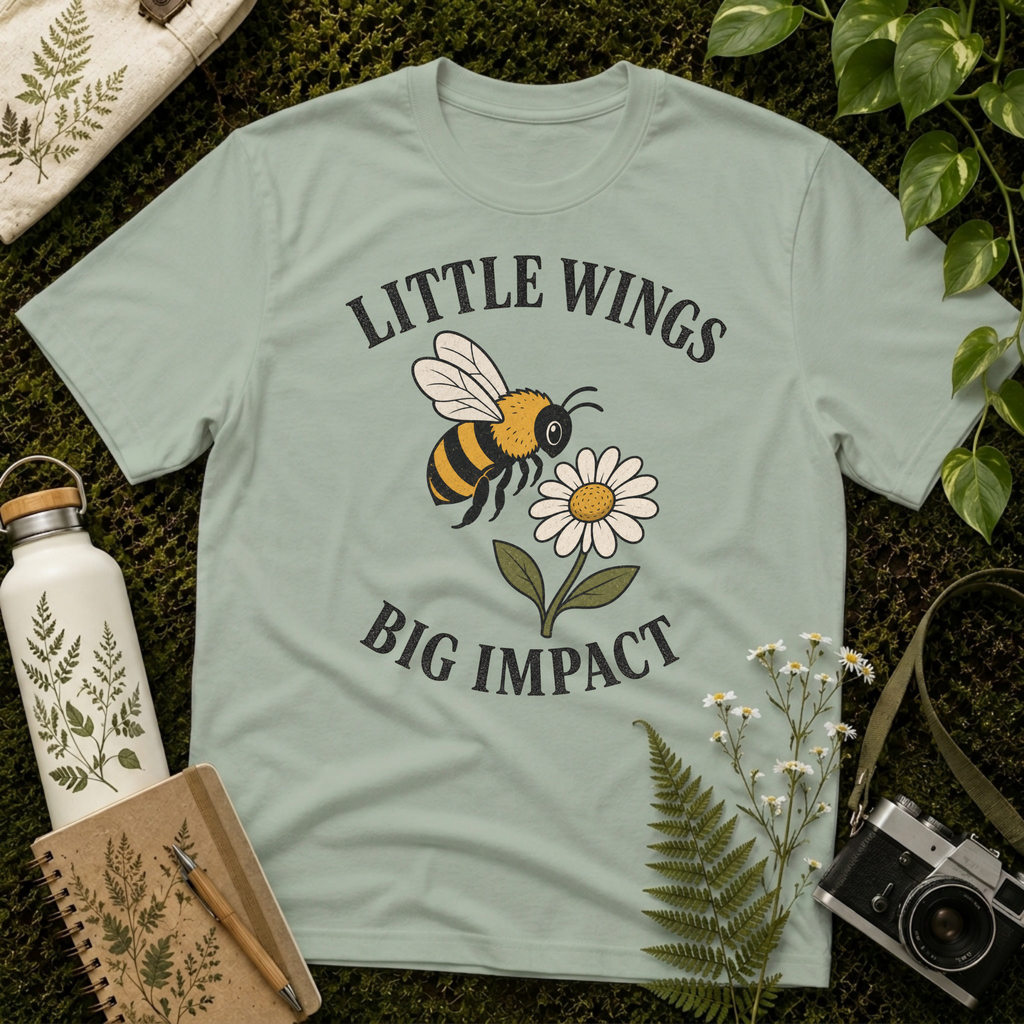 Little Wings Big Impact Cartoon Tee