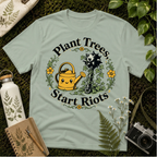 Plant Trees Start Riots Watering Can Tee