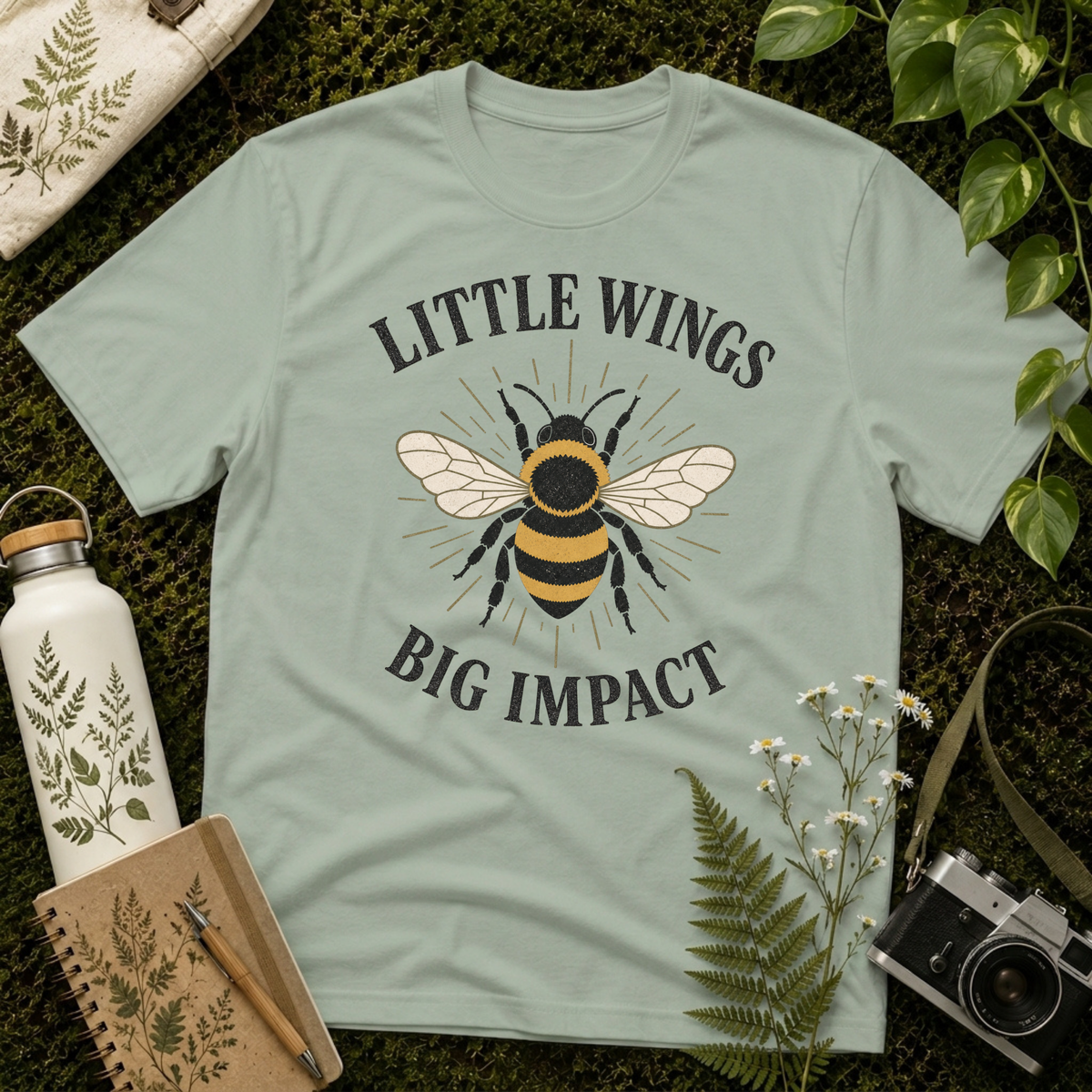 Little Wings Big Impact Lines Tee