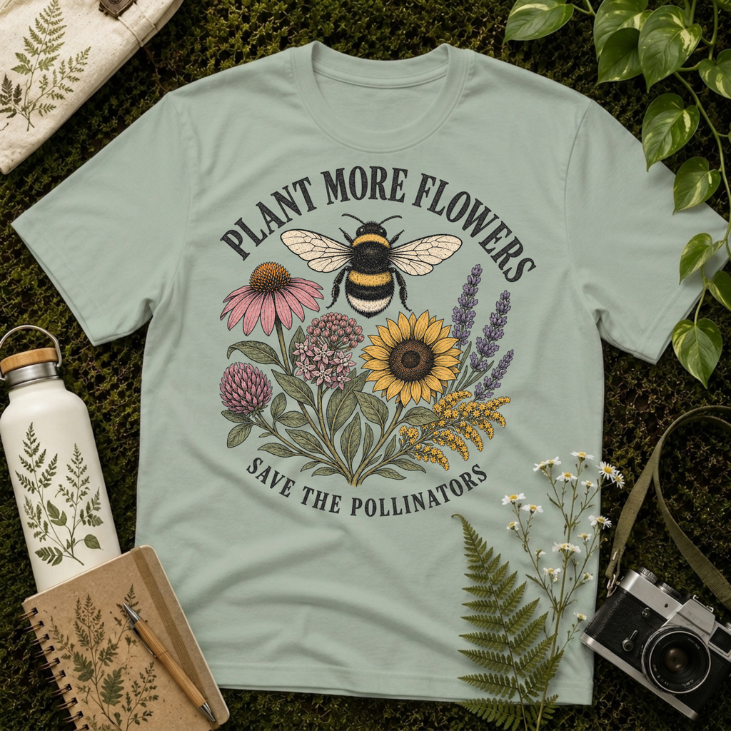 Plant More Flowers Tee