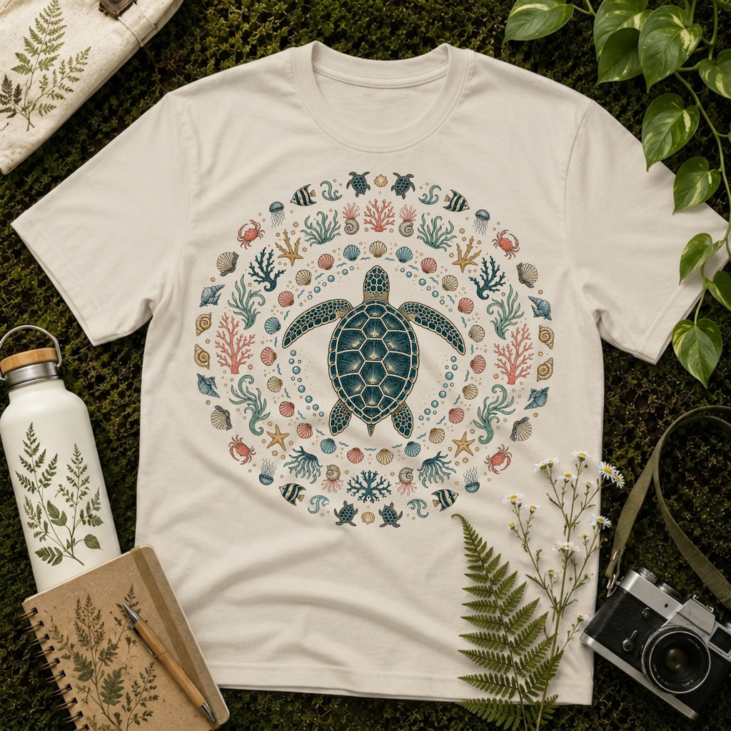Sea Turtle Mandala Tee