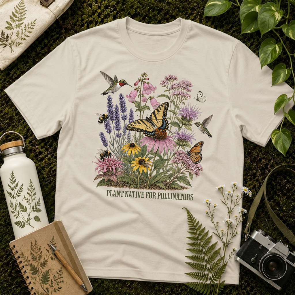 Plant Native For Pollinators Tee