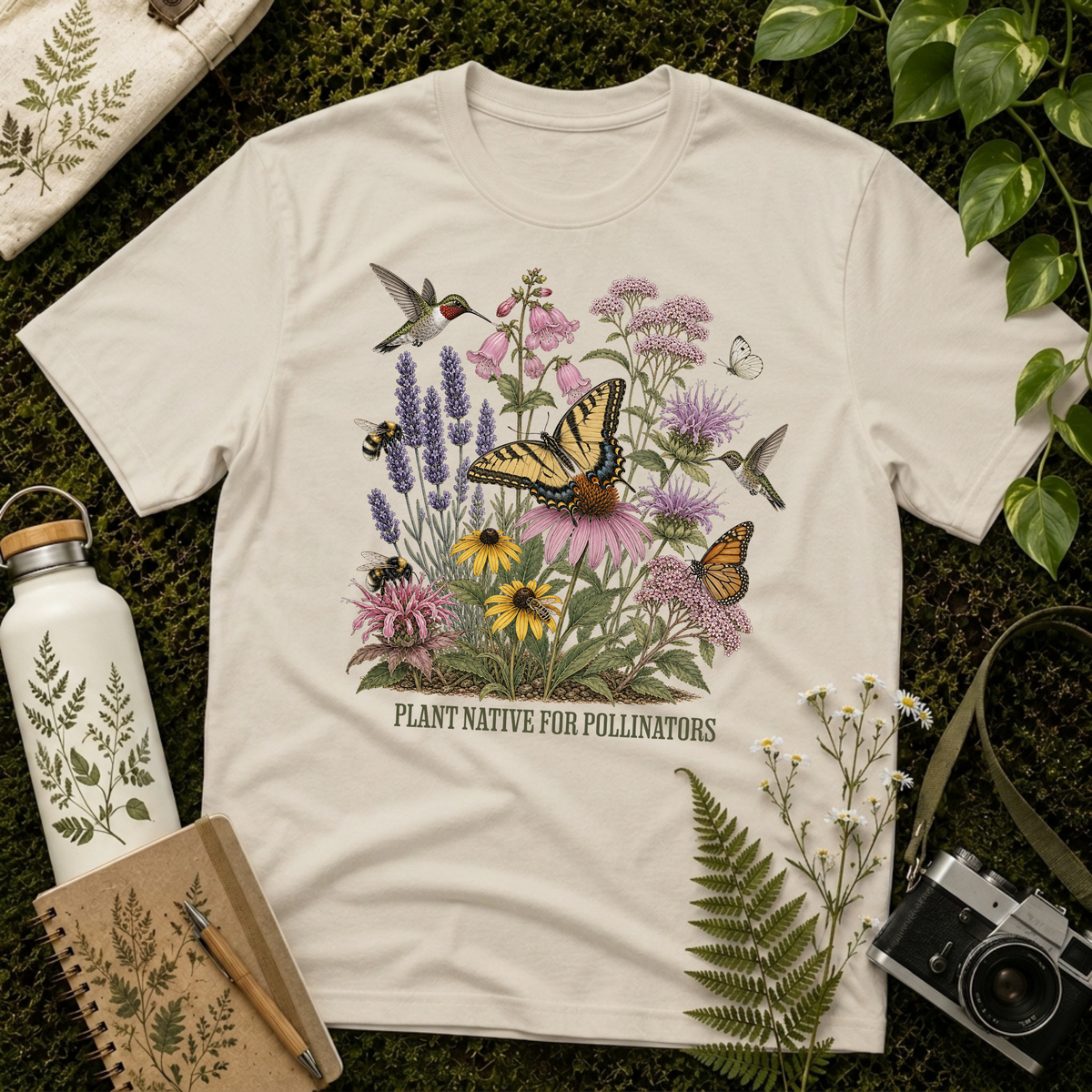 Plant Native For Pollinators Tee