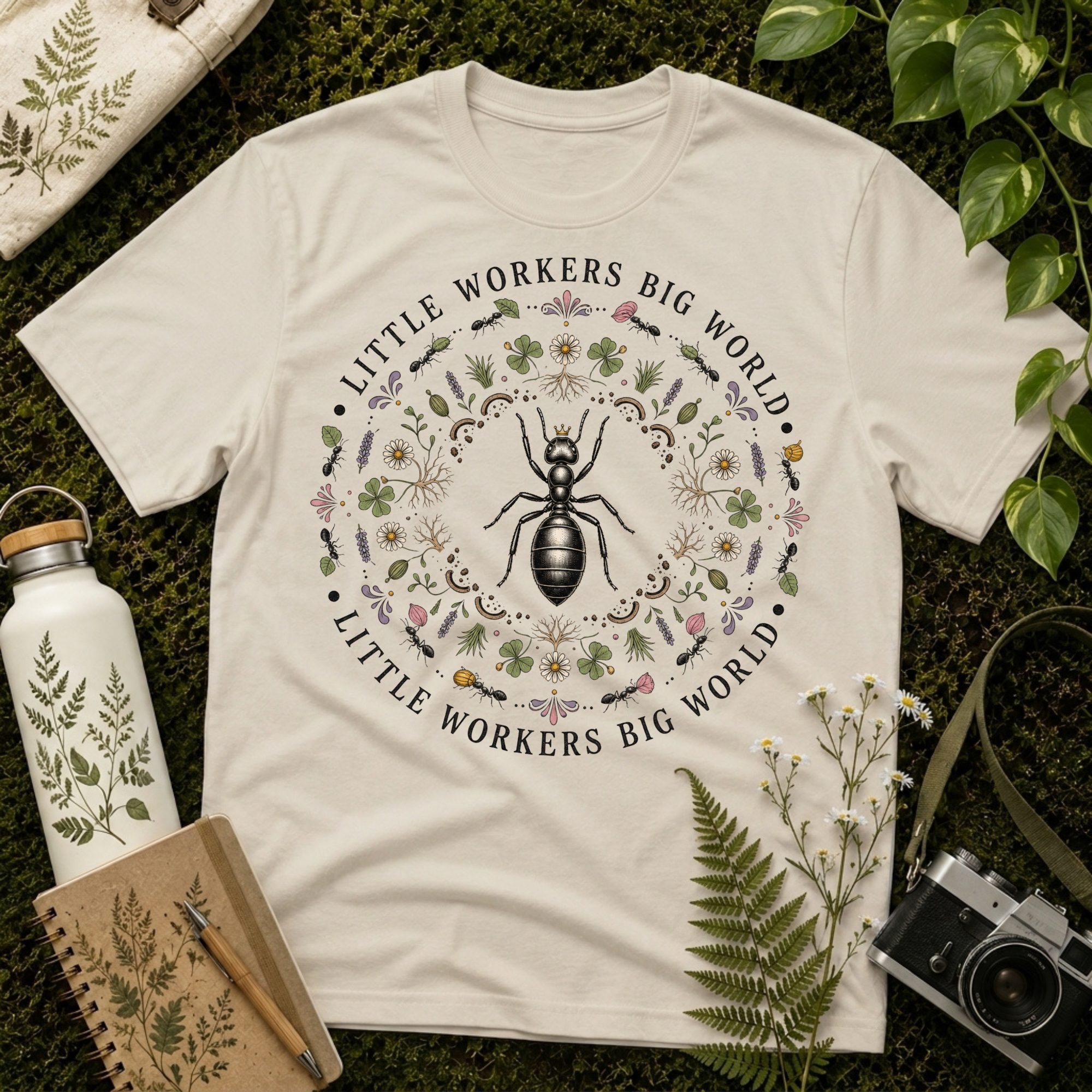 Little Workers Ant Mandala Tee