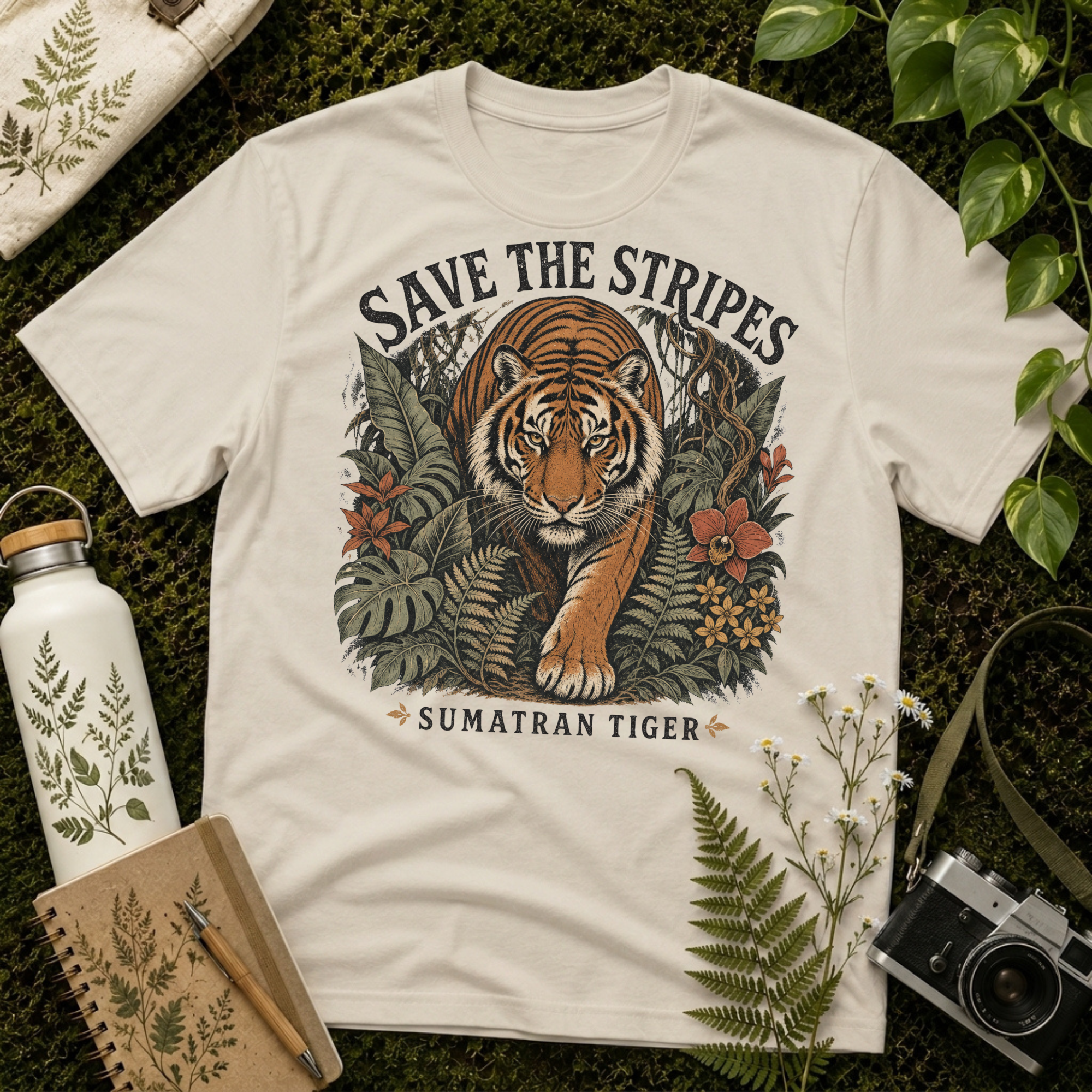Sumatran Tiger Save The Stripes Tee