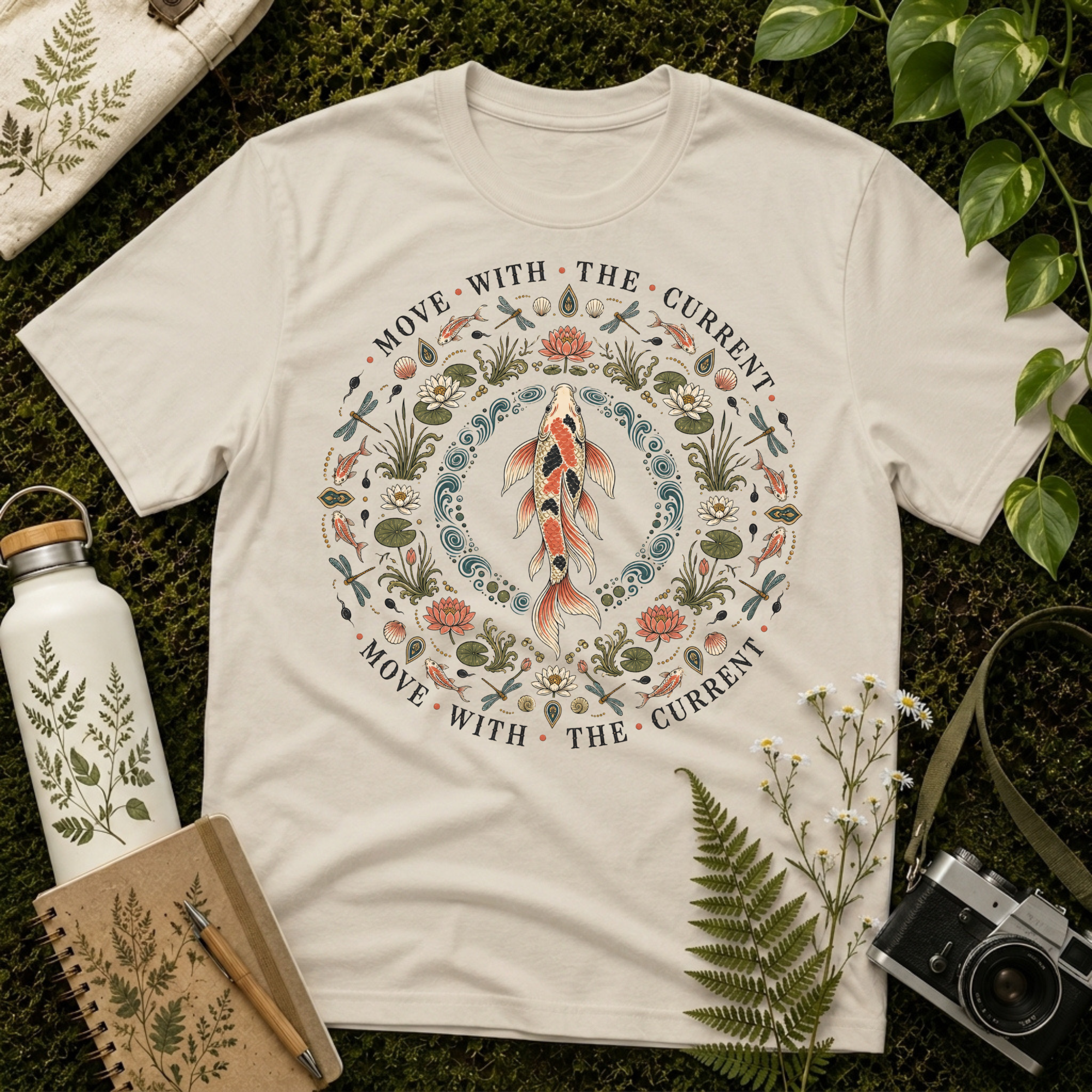Koi Move Mandala Tee
