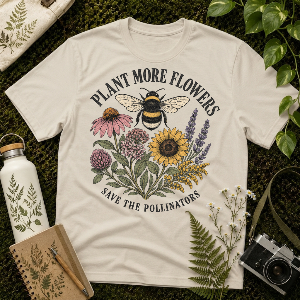 Plant More Flowers Tee