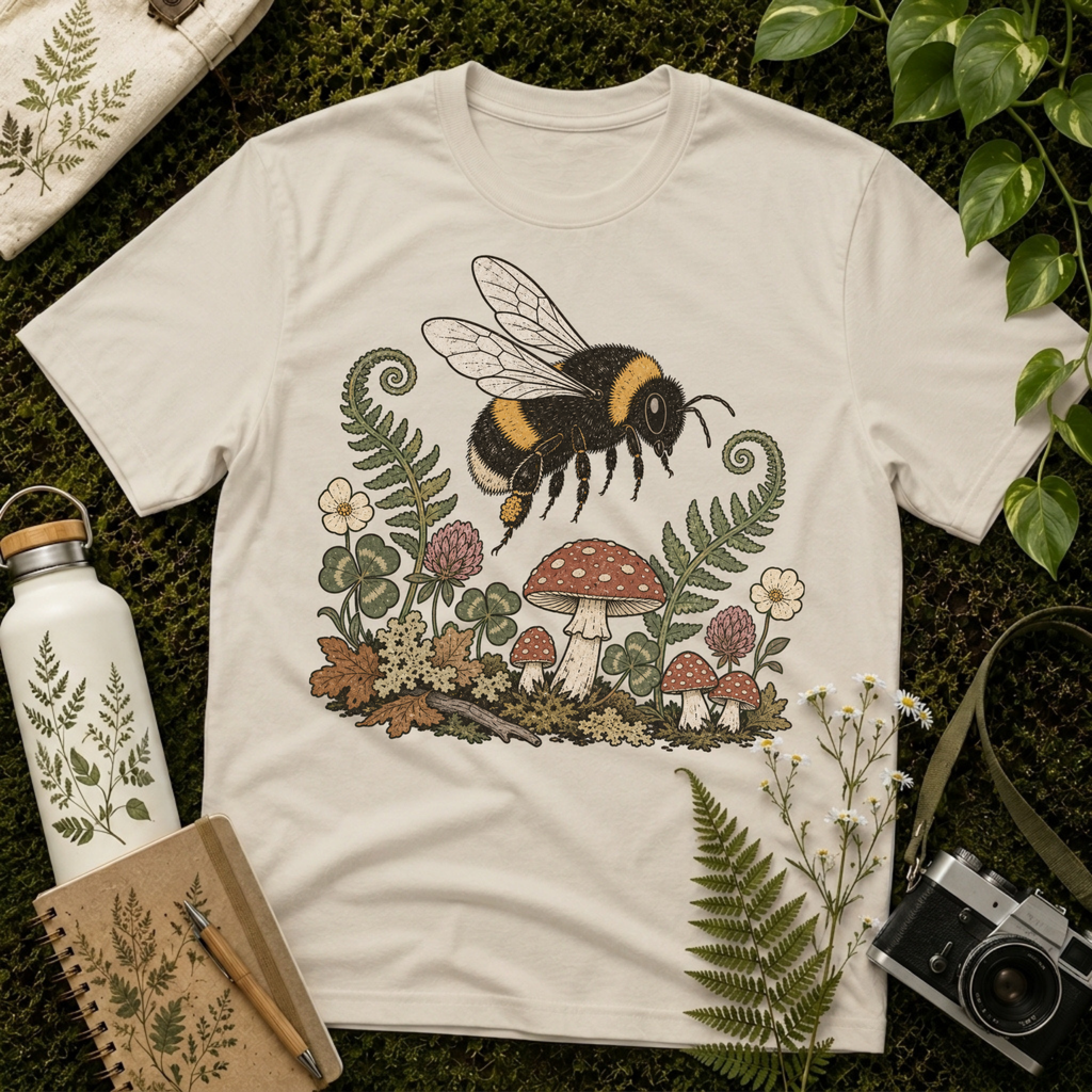 Bee and Mushroom Tee