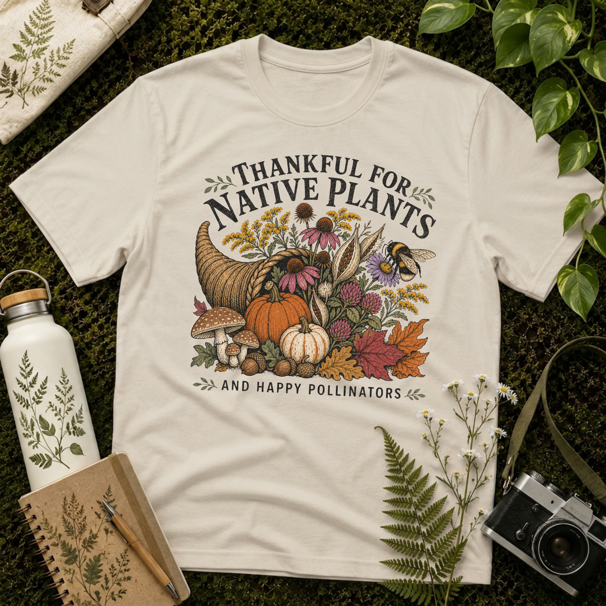 Thankful For Native Plants Tee