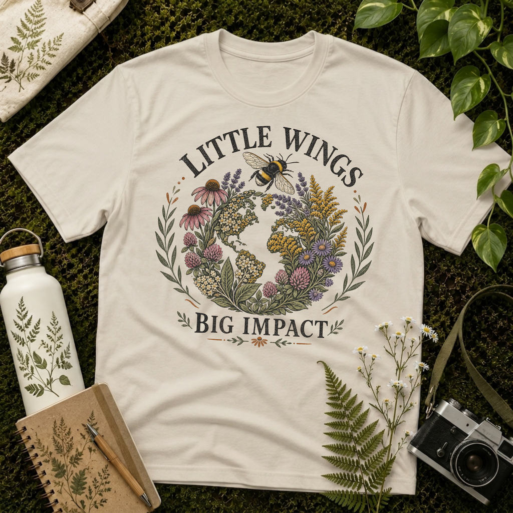 Little Wings Big Impact Earthy Tee
