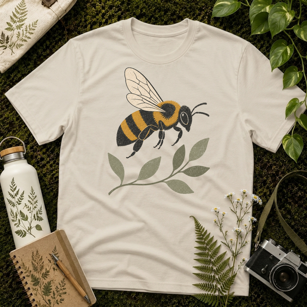 Bee and Leaves Tee