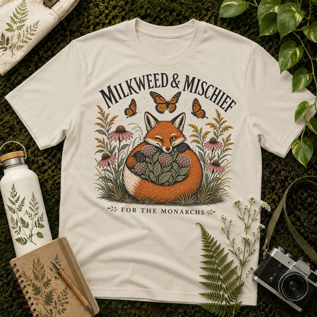 Milkweed and Mischief Tee