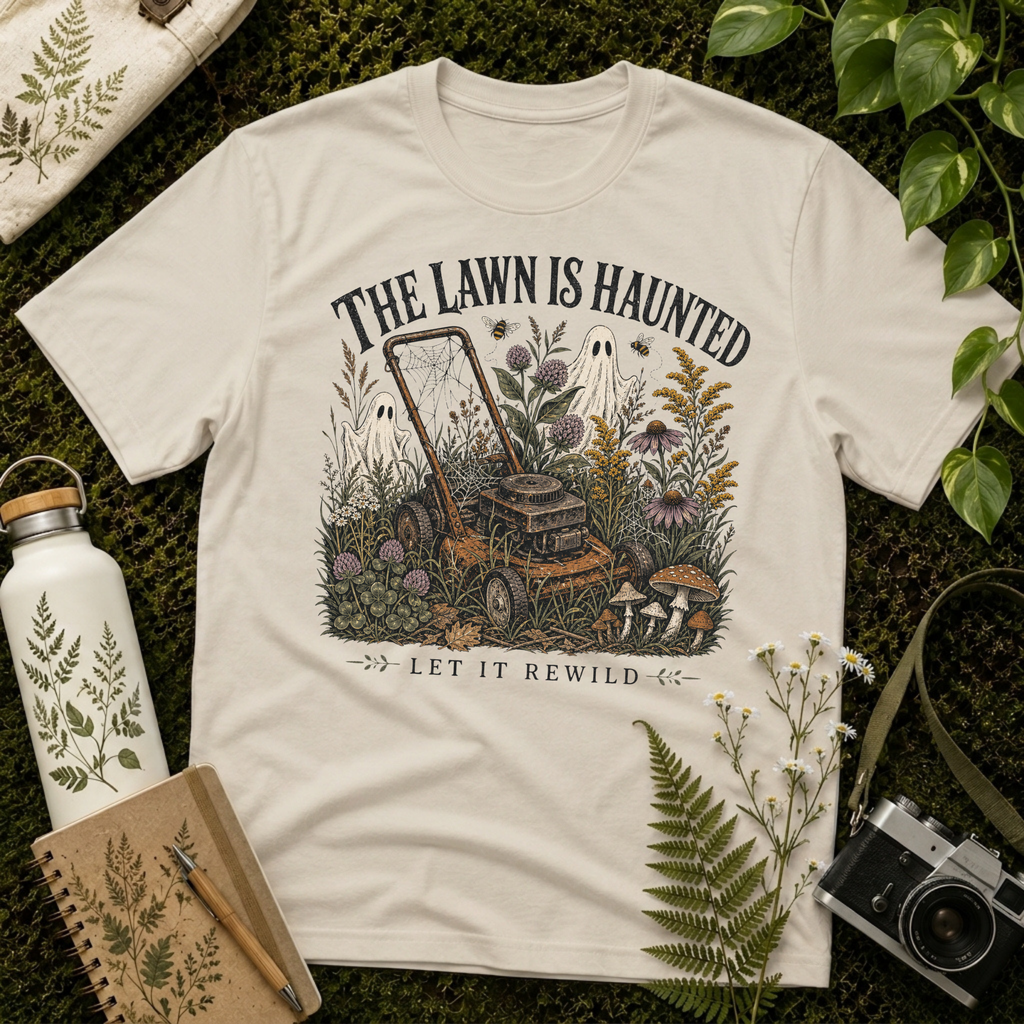 The Lawn Is Haunted Tee