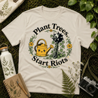 Plant Trees Start Riots Watering Can Tee