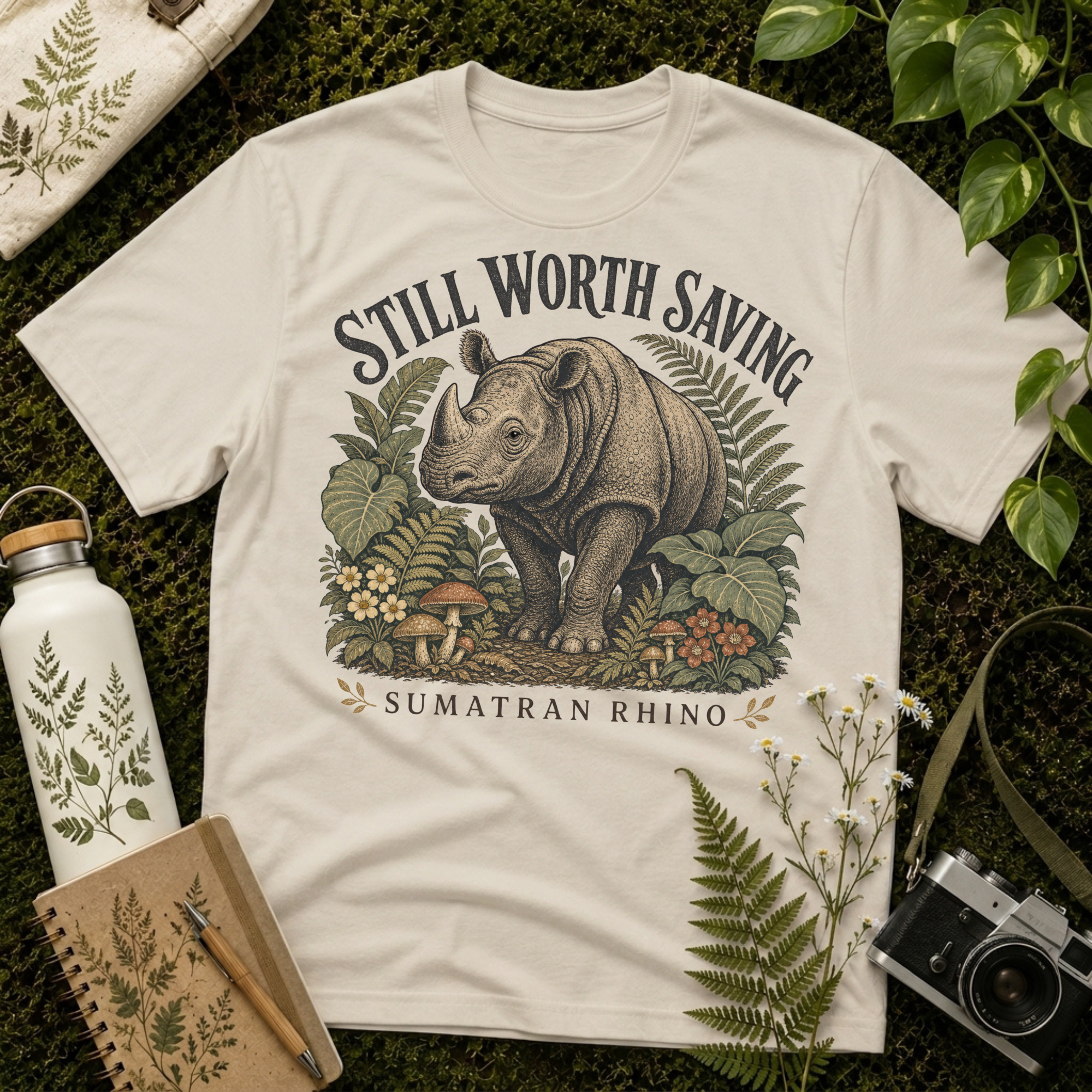 Sumatran Rhino Worth Tee