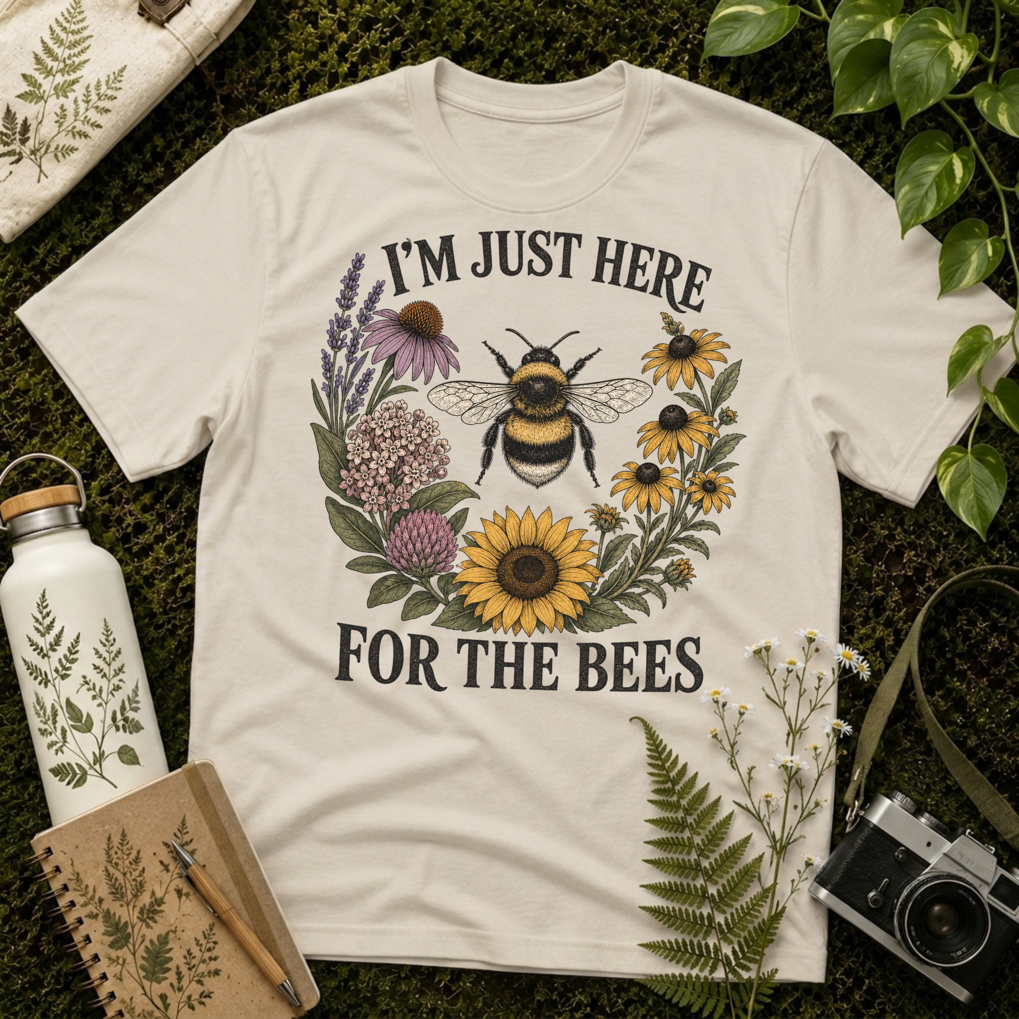 I'm Just Here For The Bees Tee