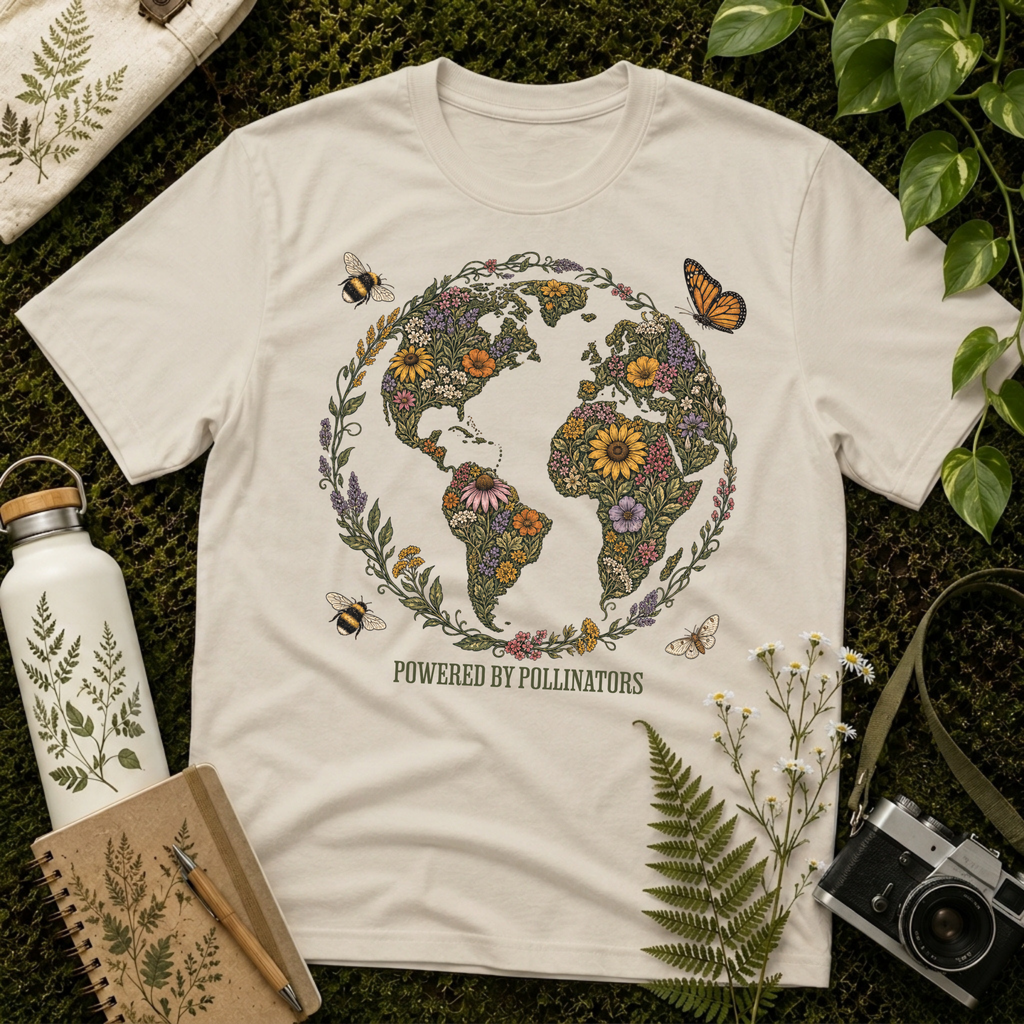 Powered By Pollinators 2 Tee