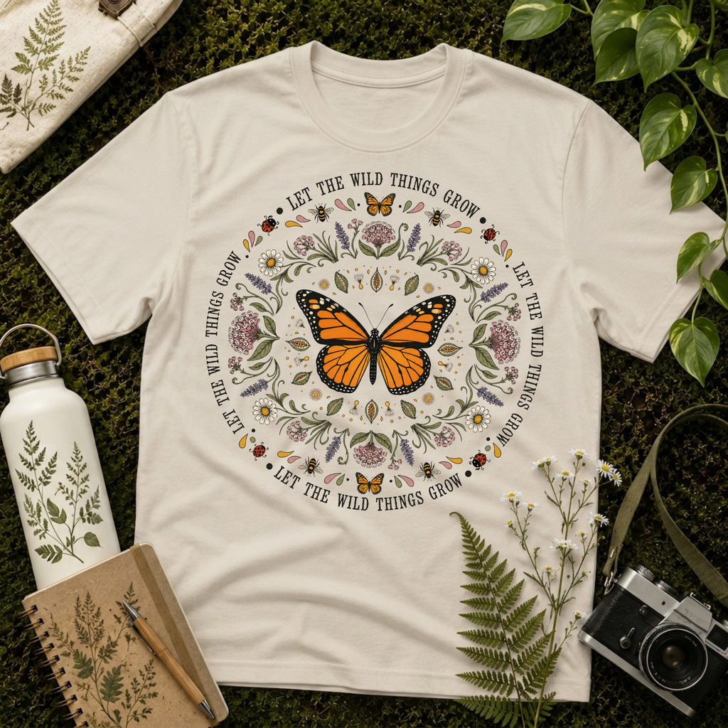 Let The Wild Things Grow Mandala Tee
