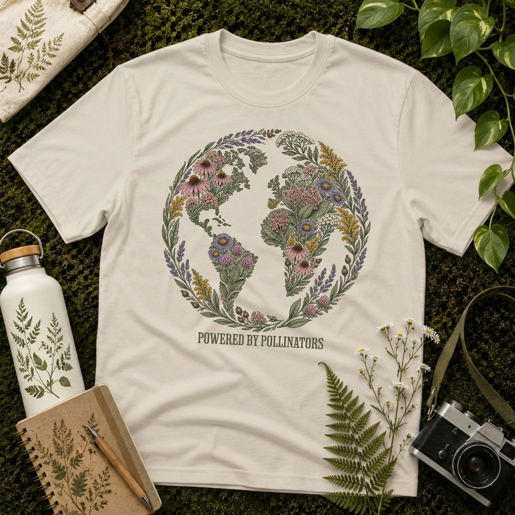 Powered By Pollinators 3 Tee