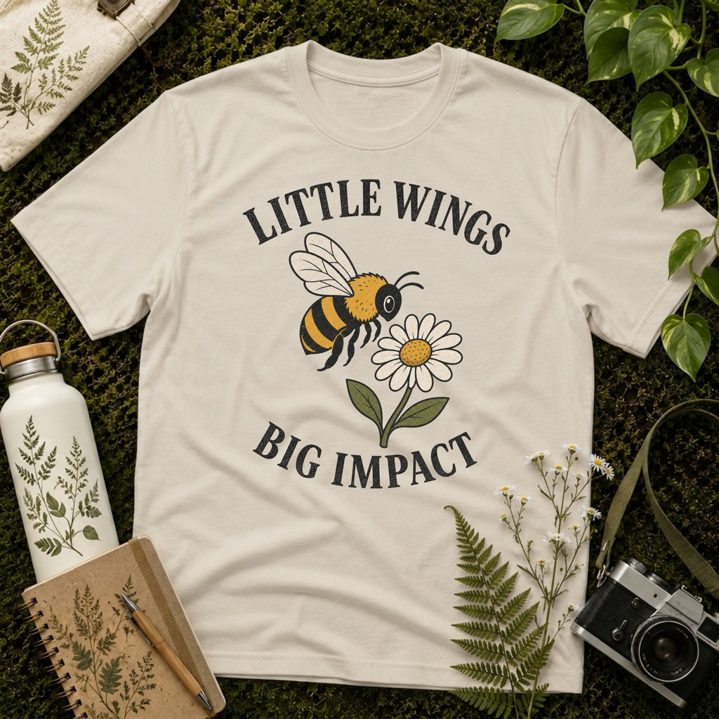 Little Wings Big Impact Cartoon Tee