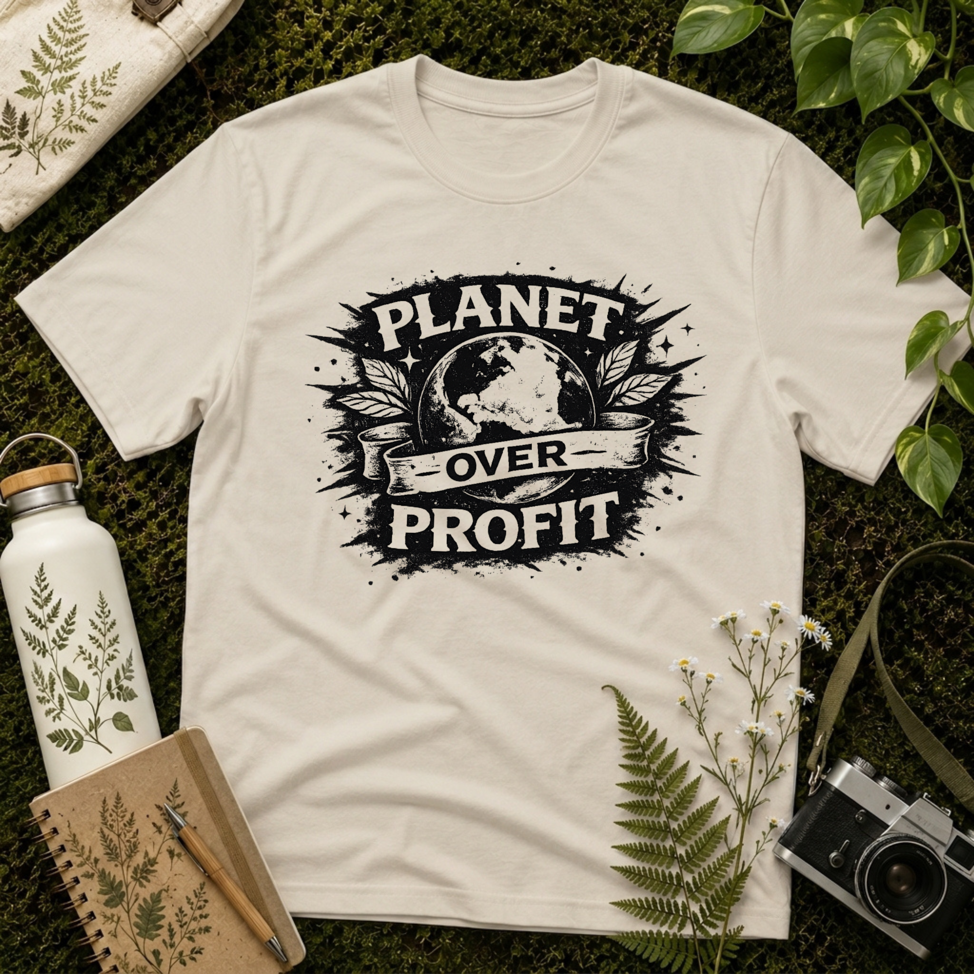 Planet Over Profit Splat Tee