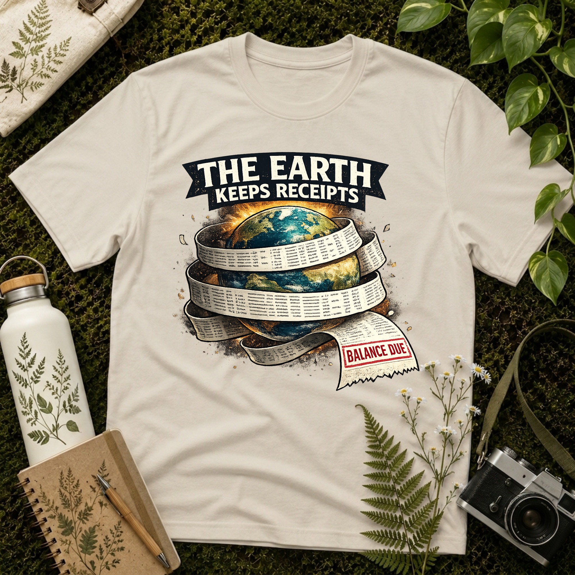 Earth Keeps Receipts Tee