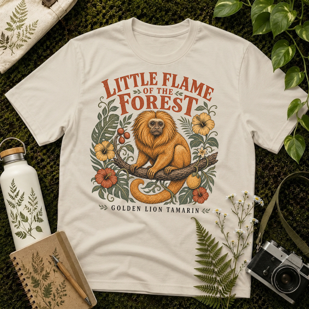 Golden Lion Tamarin Little Flame Tee