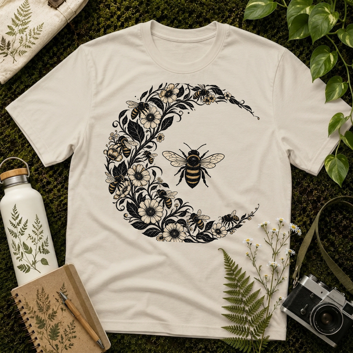 Bee Crescent Tee