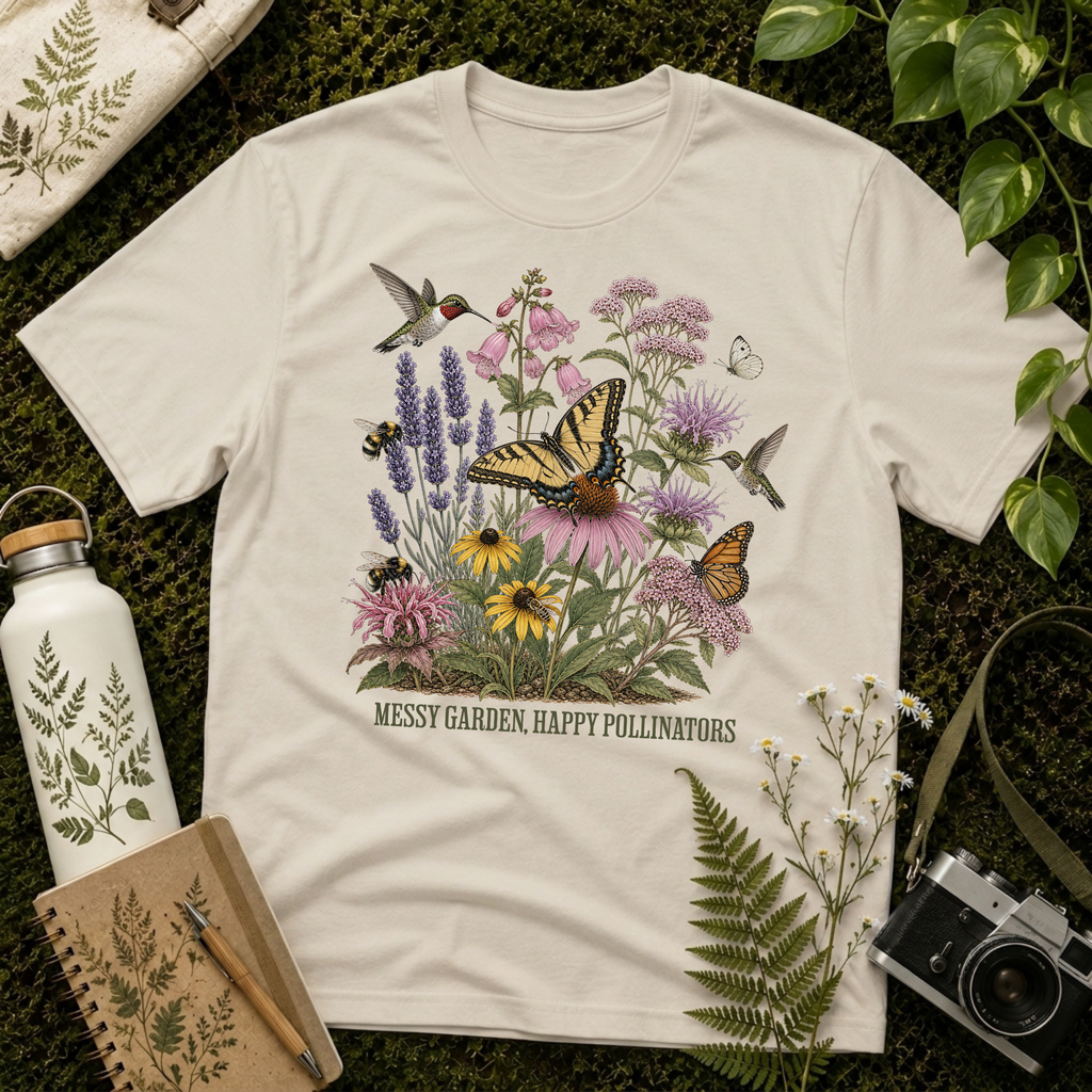 Messy Garden, Happy Pollinators Tee