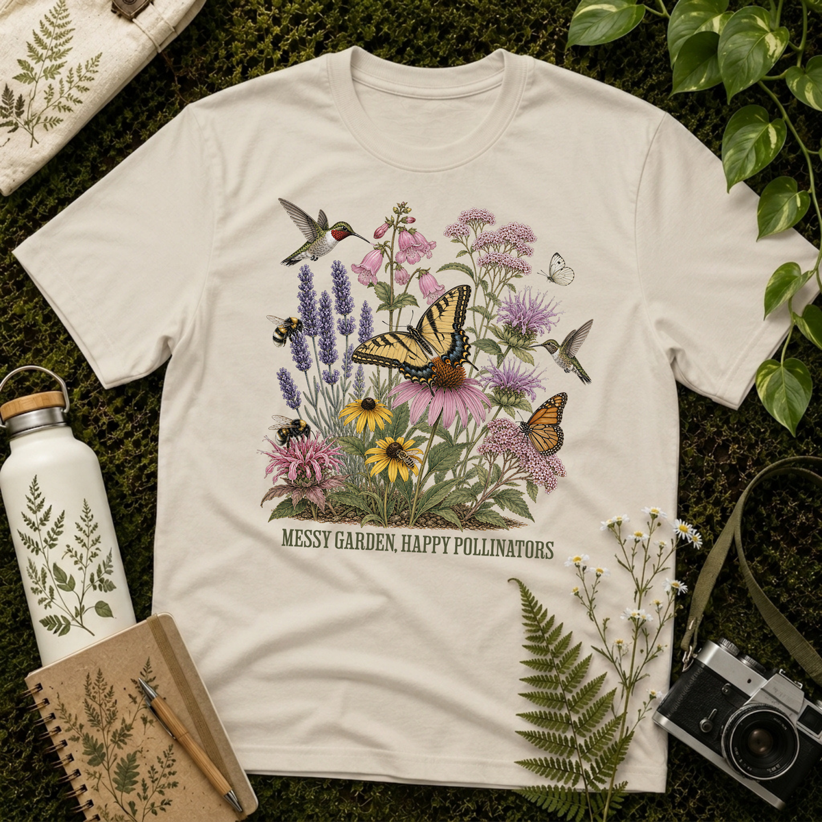Messy Garden, Happy Pollinators Tee