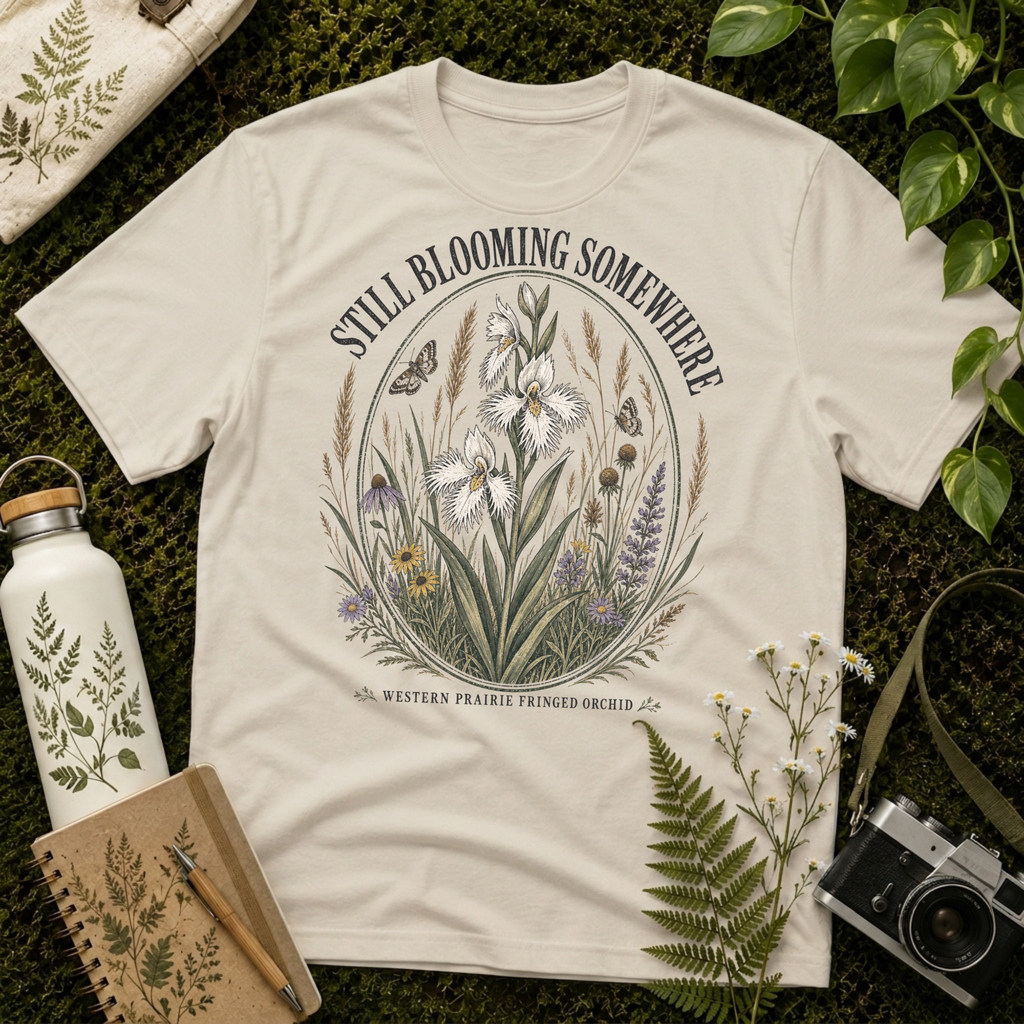 Western Prairie Fringed Orchid Tee