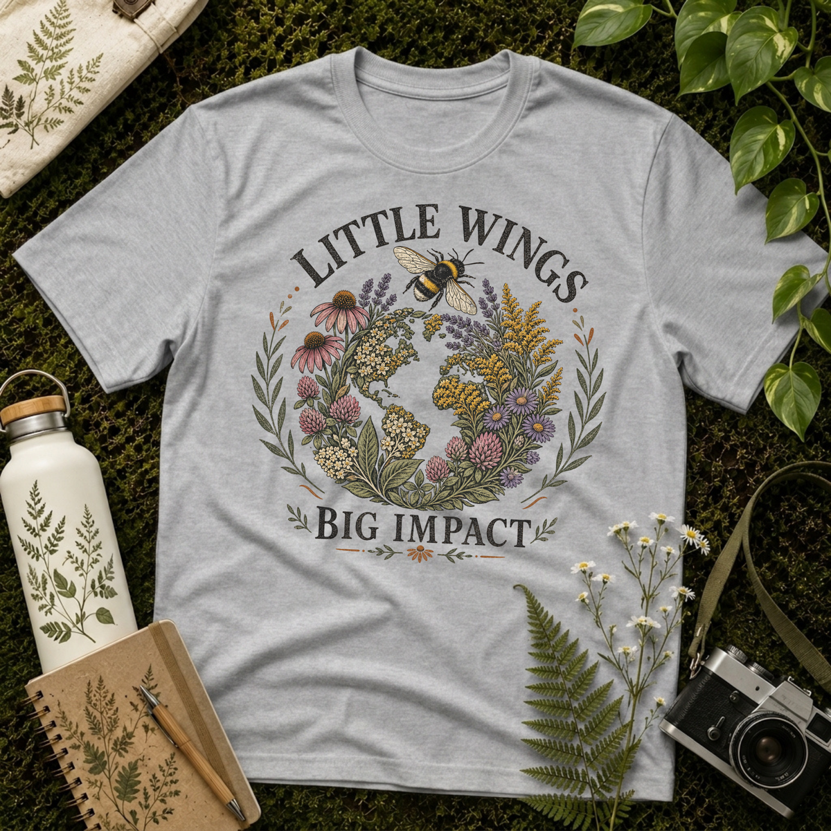 Little Wings Big Impact Earthy Tee