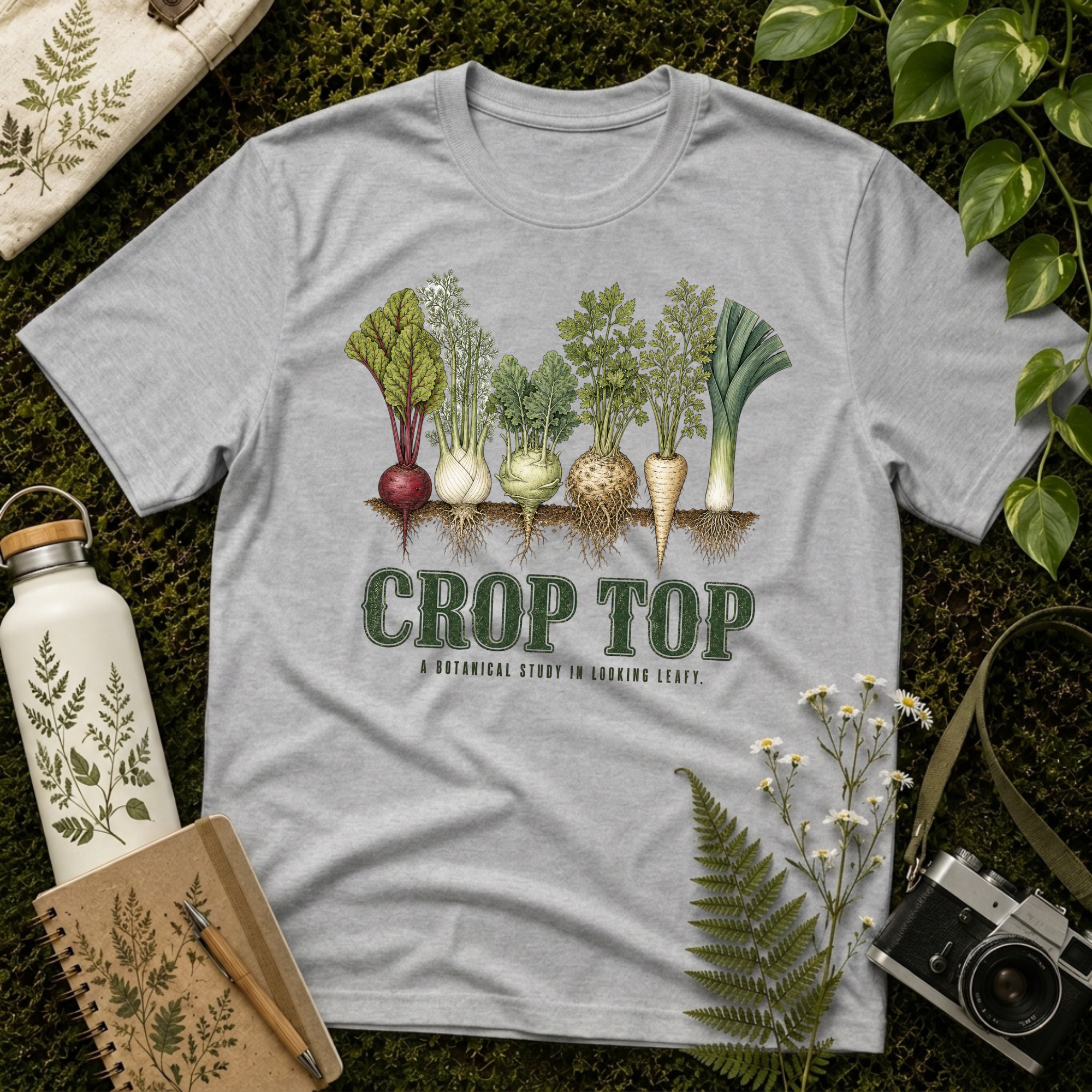 Crop Top Looking Leafy Tee